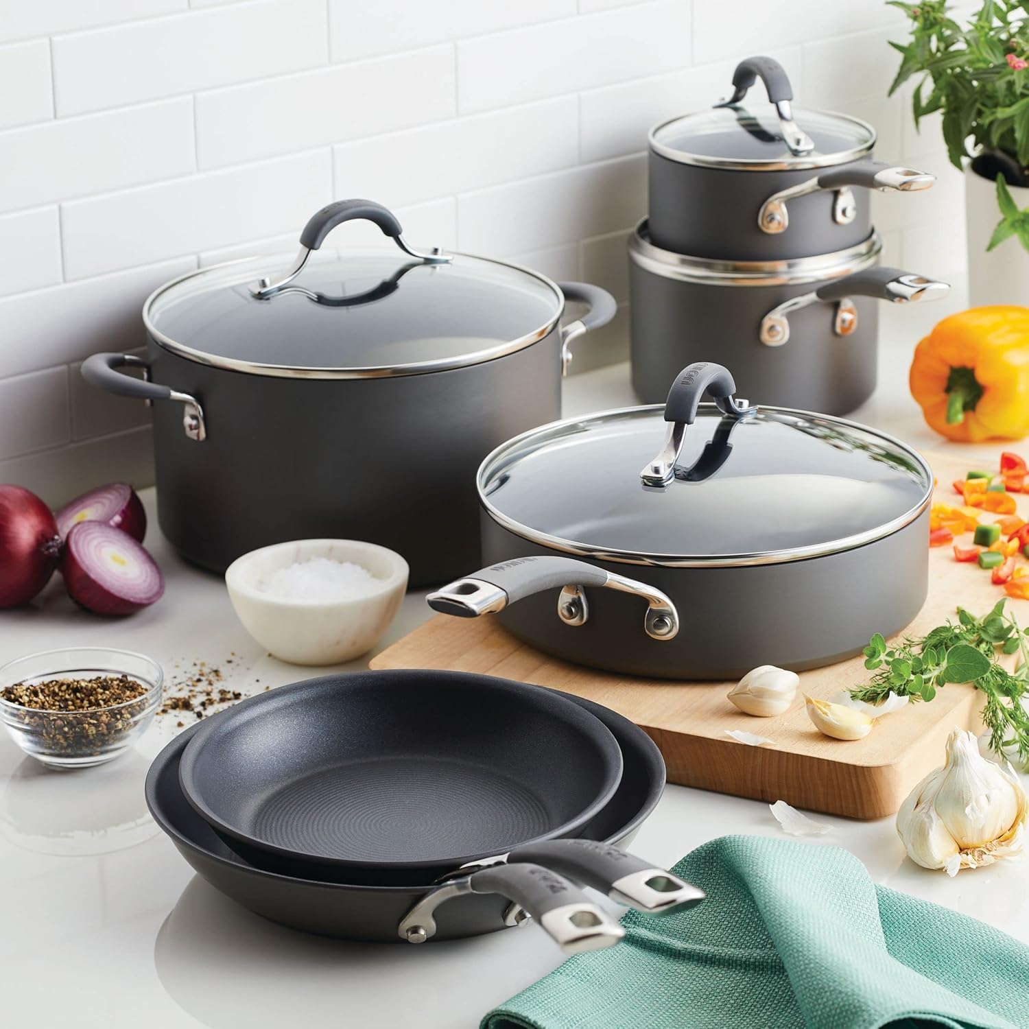 Circulon Radiance Cookware Set - Premium Nonstick Pots and Pans