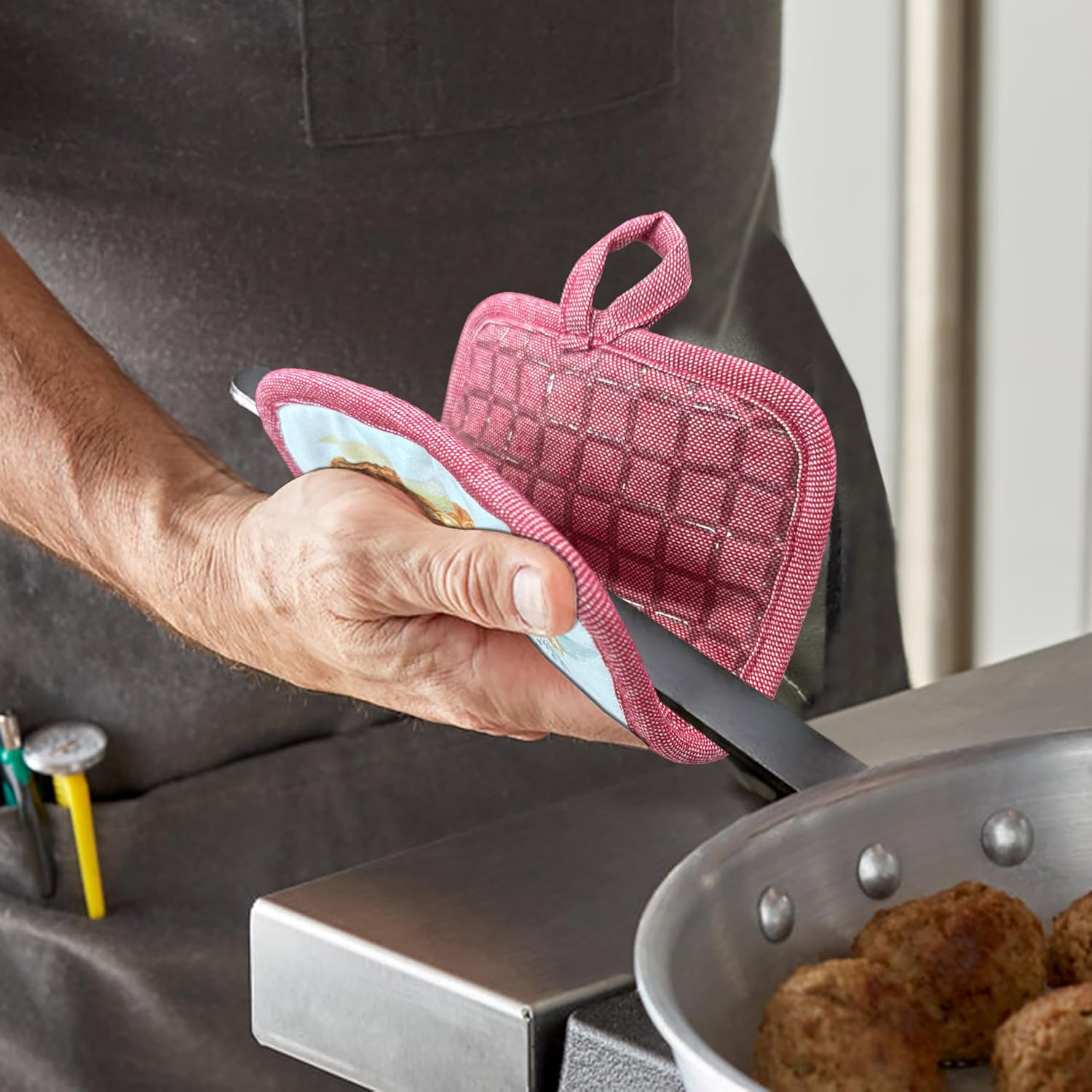 3PK Set silicone heat resistant pot holders
