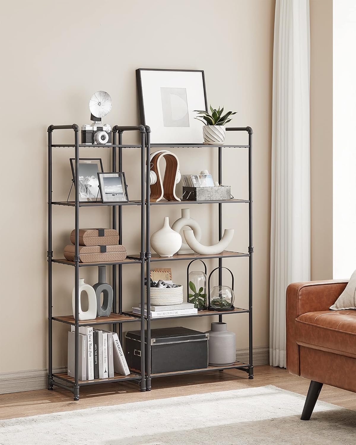 Vasagle Bath Storage Rustic Brown