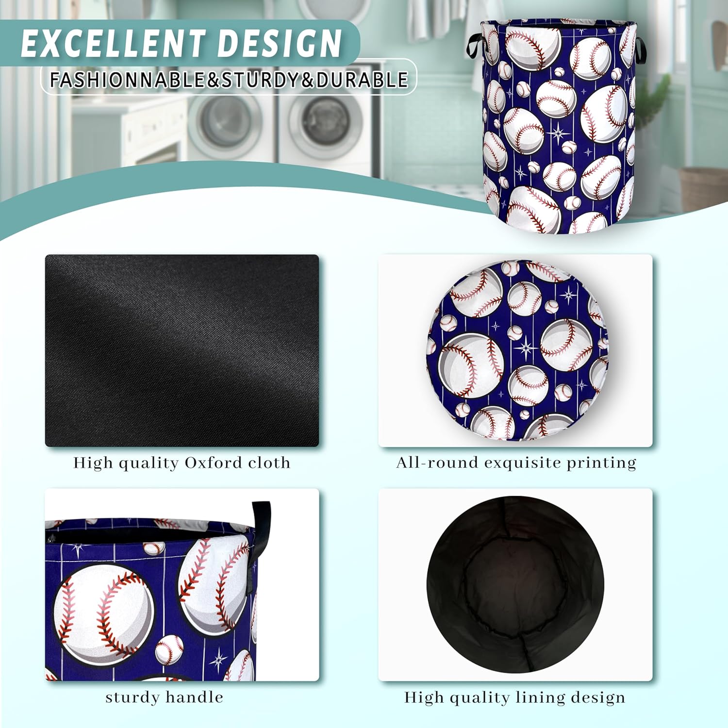 Baseball PatternHamper