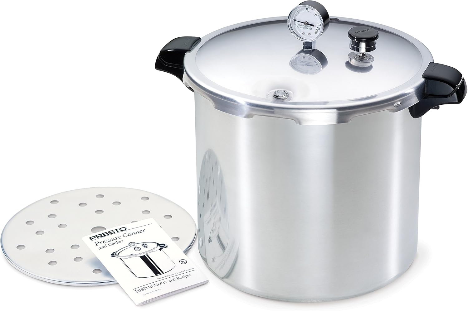 Presto 01781 Pressure Canner and Cooker 23 Qt Silver