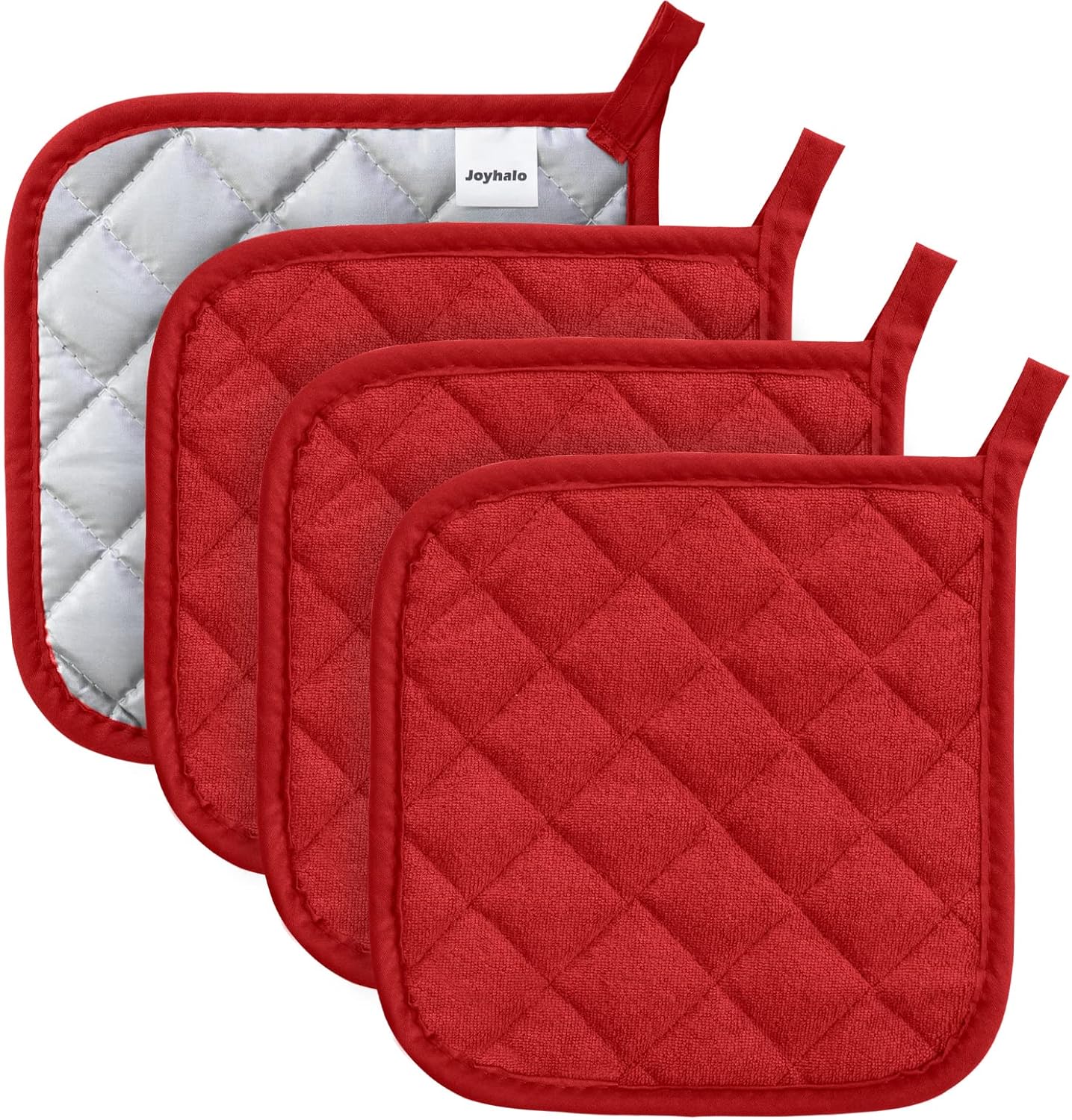 Joyhalo 4 Pack Pot Holders - Heat Resistant Cooking Pots