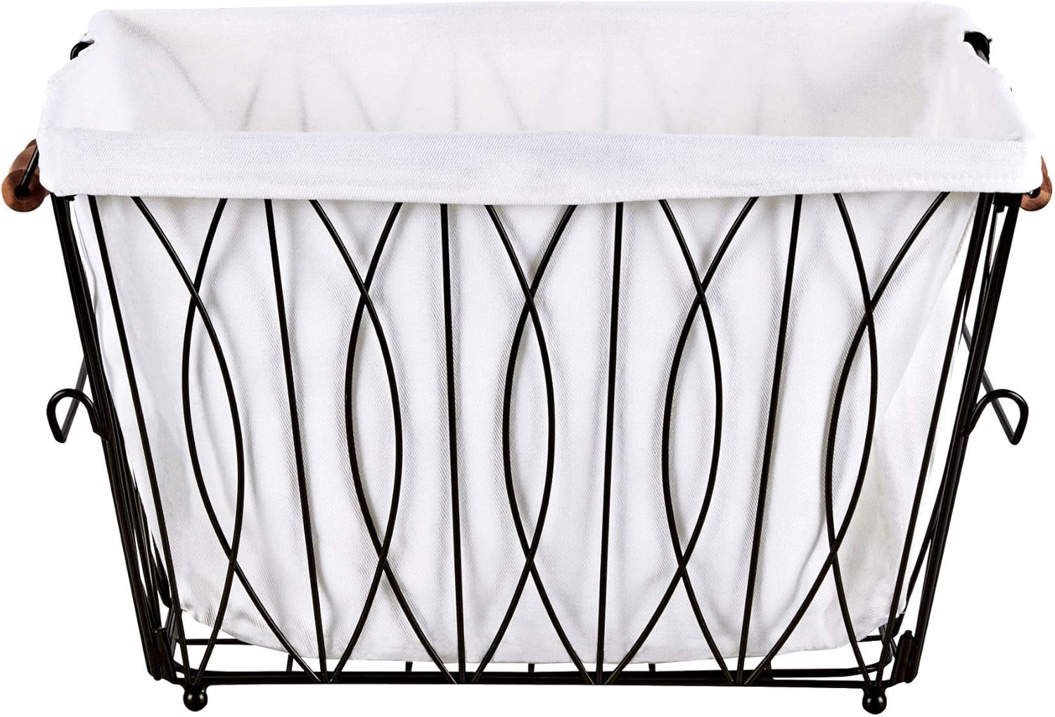 Verona Collapsible Laundry Cart with Basket Black Large 1