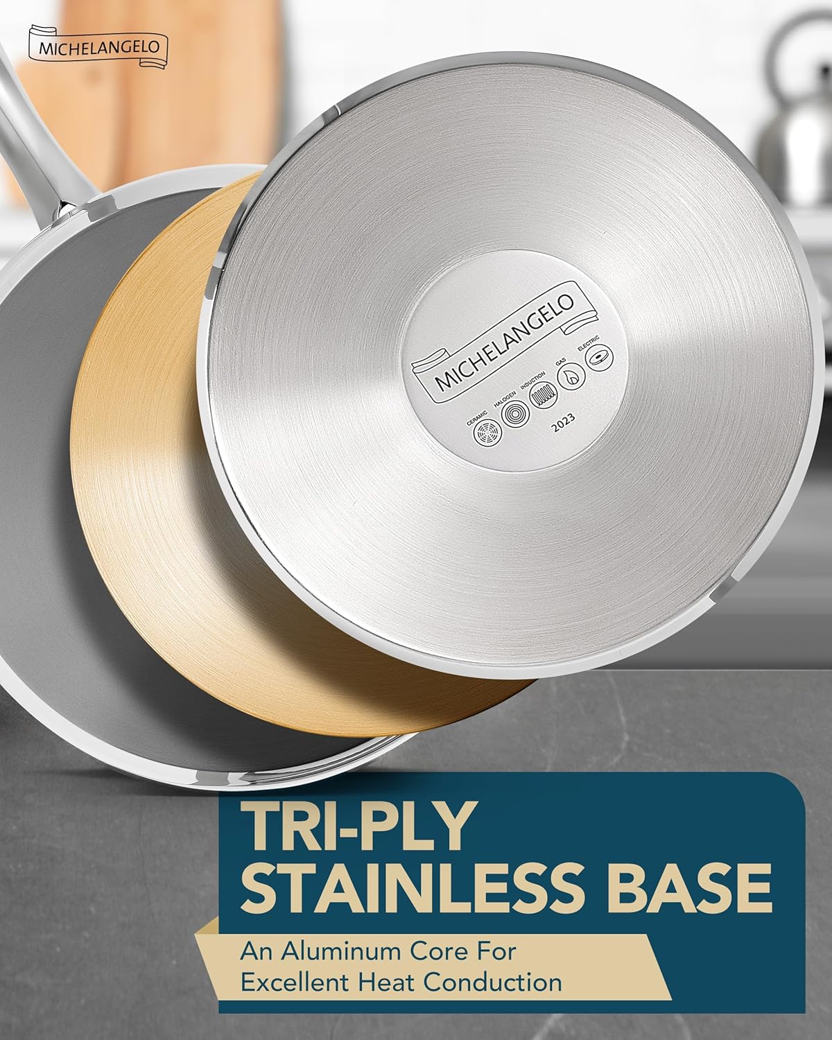 Stainless Steel Sauce Pot Set with Steamer 5Pcs