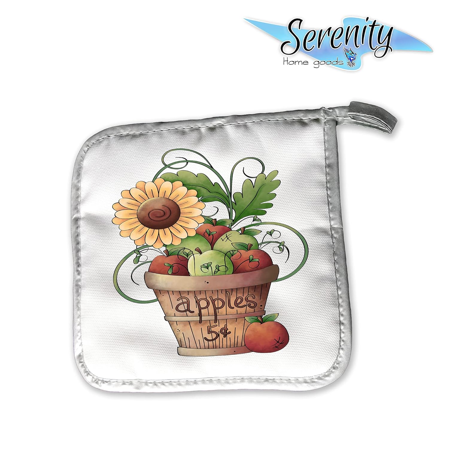 Handmade pumpkin spice Halloween kitchen potholder set