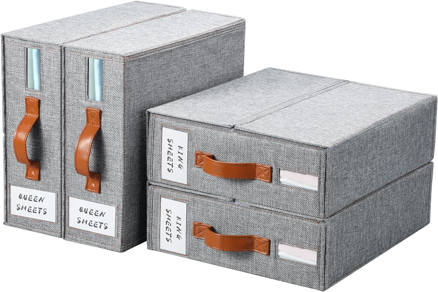 Perfect Bed Sheet Organizer with Clear Storage