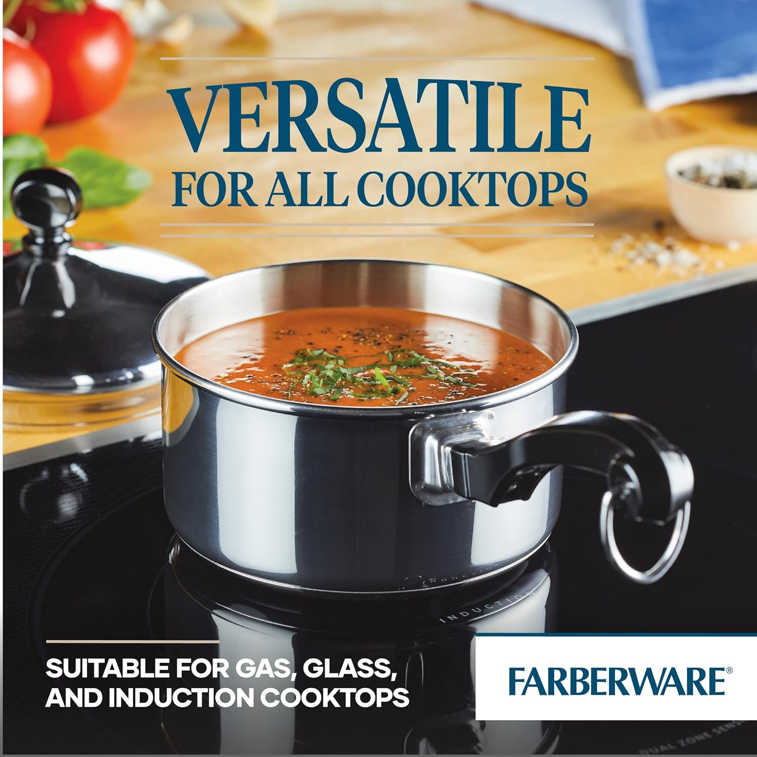 Farberware Classic Stainless Steel Saucepan 1 Quart Silver