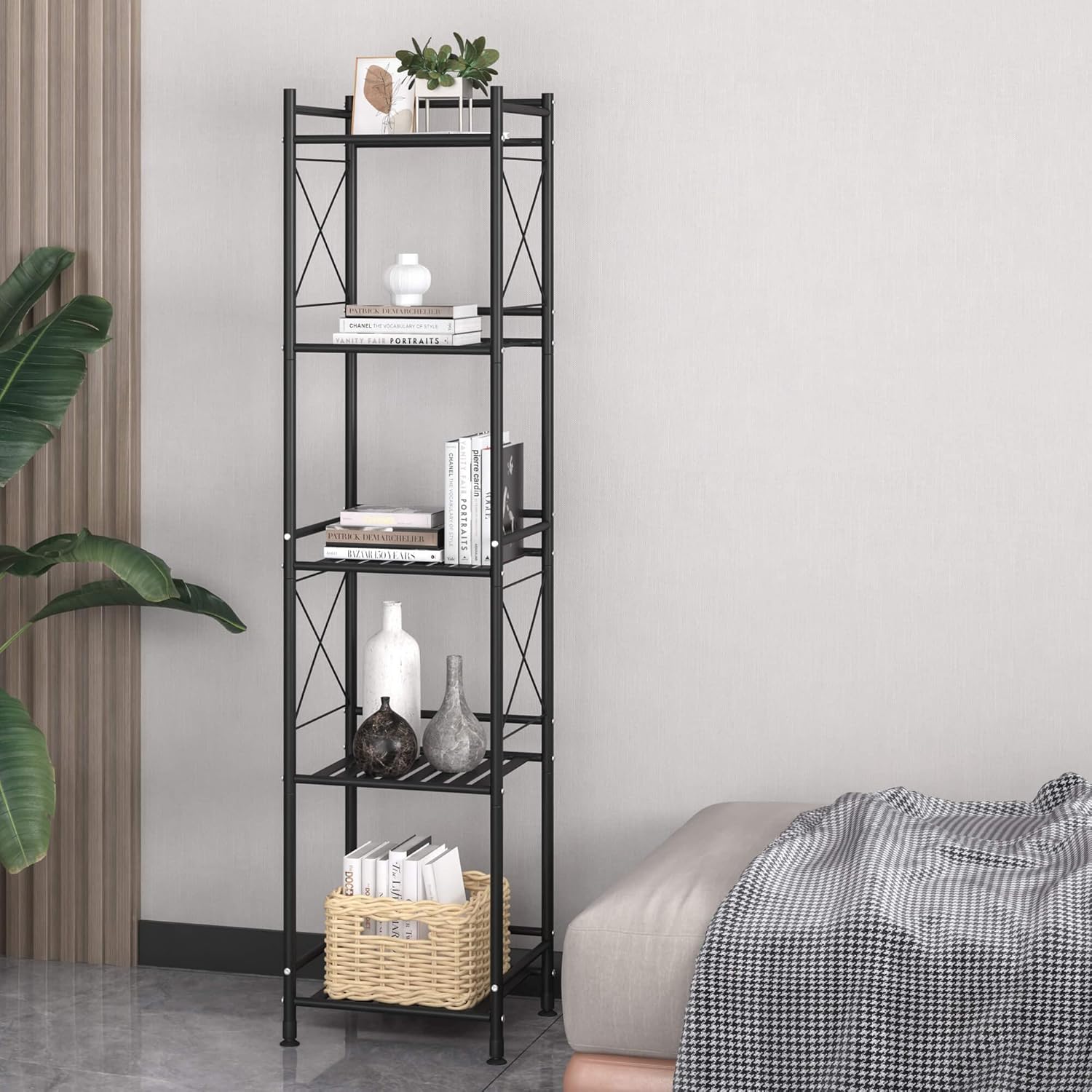 TZAMLI 5-Tier Standing Shelf Unit