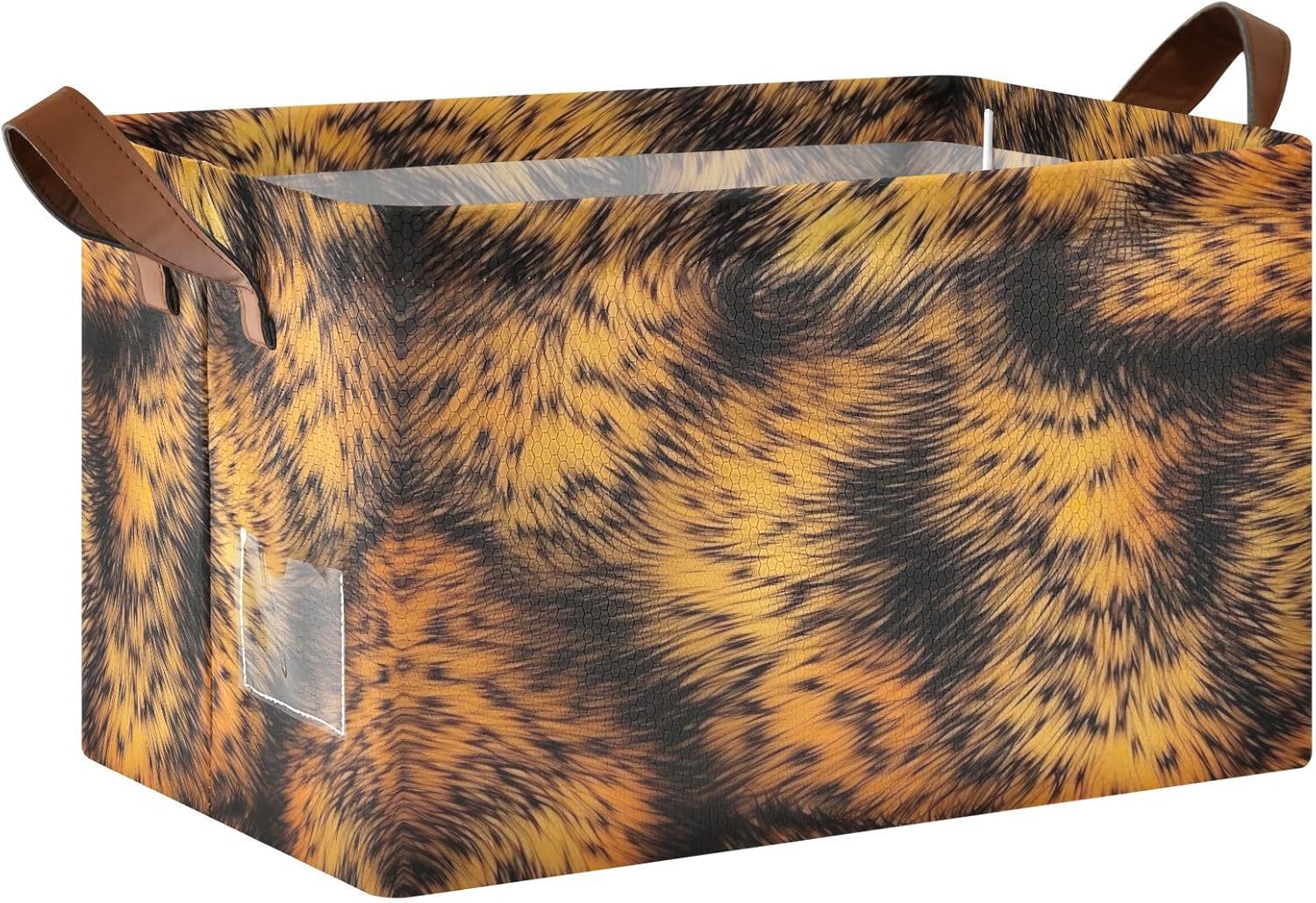 Leopard Print Storage Basket 1 Pack