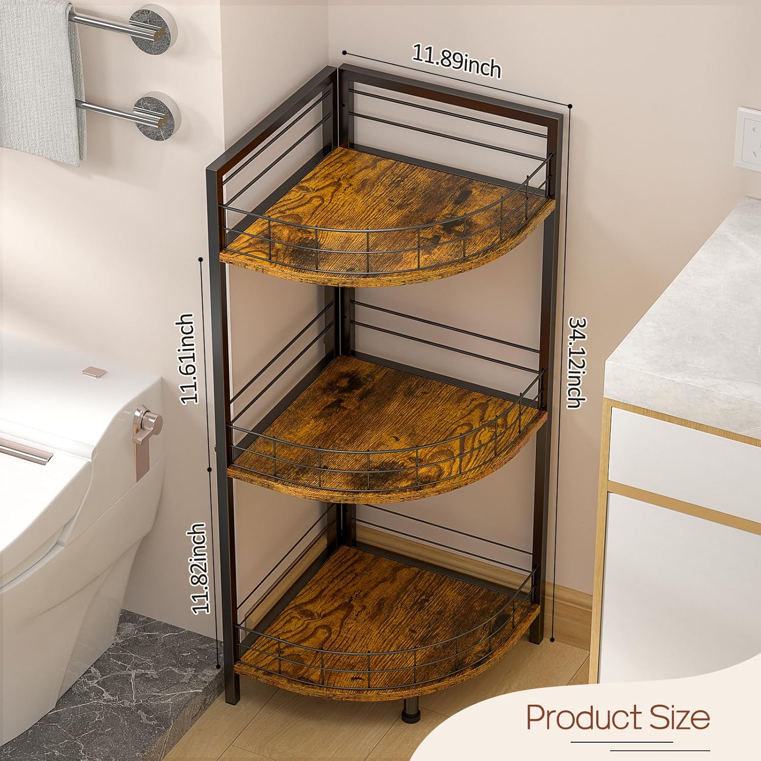 3 Tier Bathroom Shelf