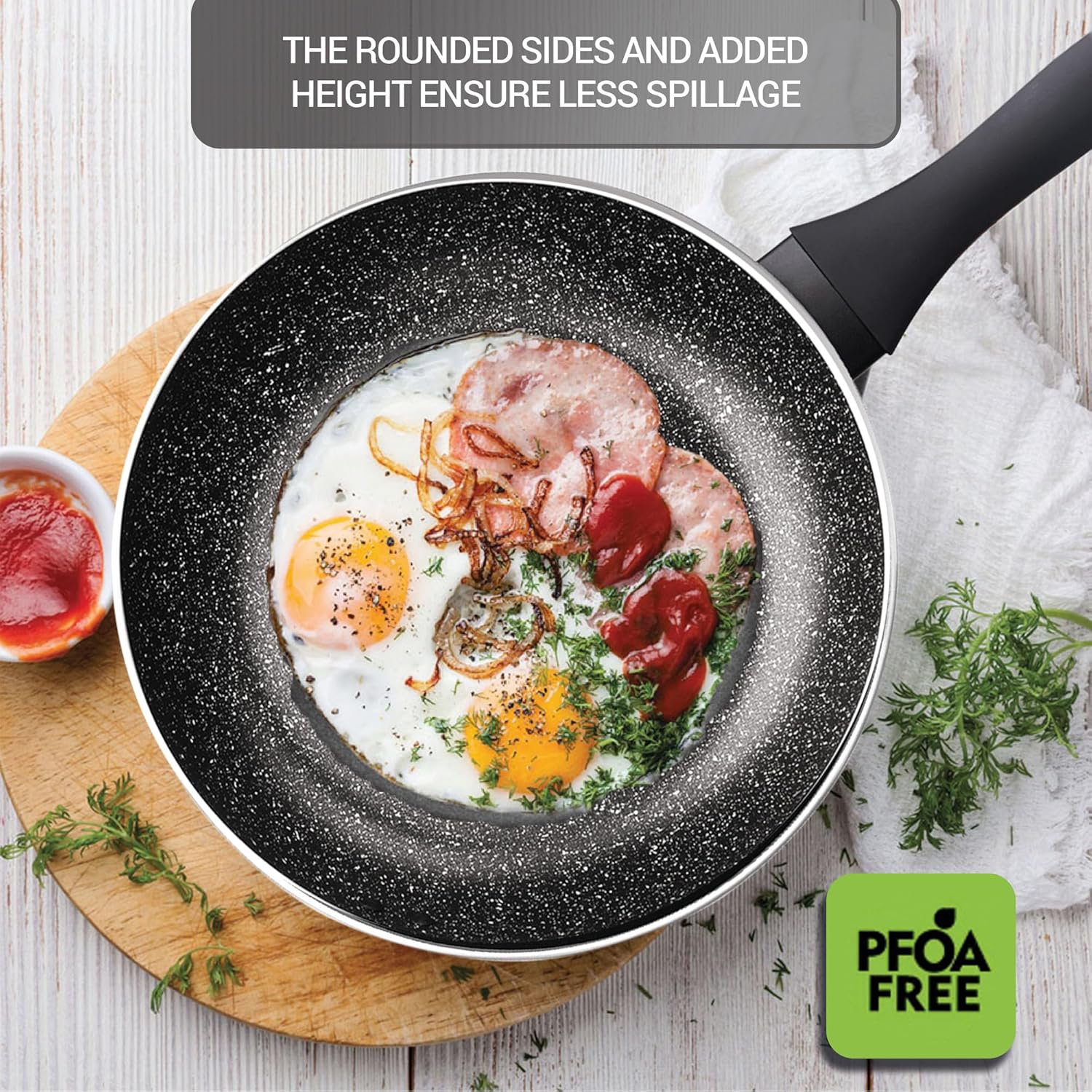 MILTON Pro Cook 8-inch Nonstick Frying Pan with Lid