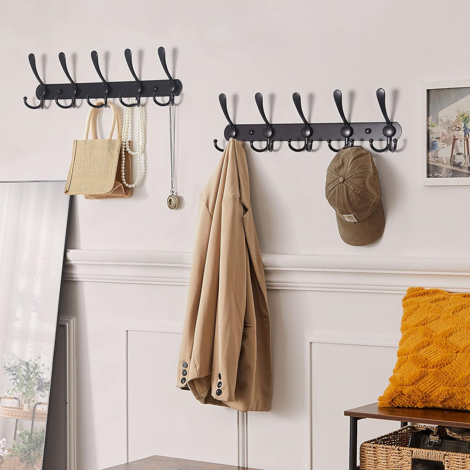 Sturdy Wall-Mounted Coat Rack