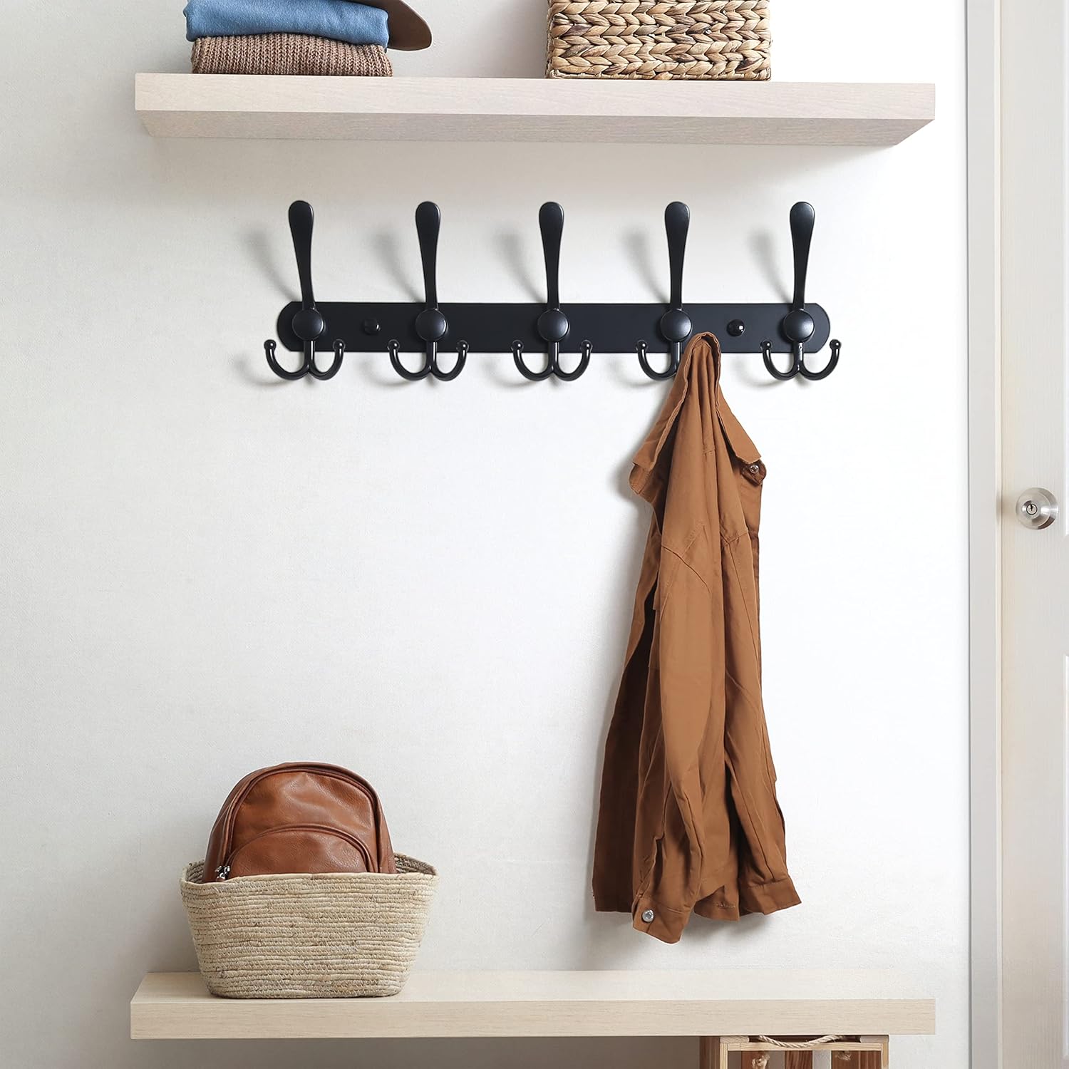 Sturdy Wall-Mounted Coat Rack