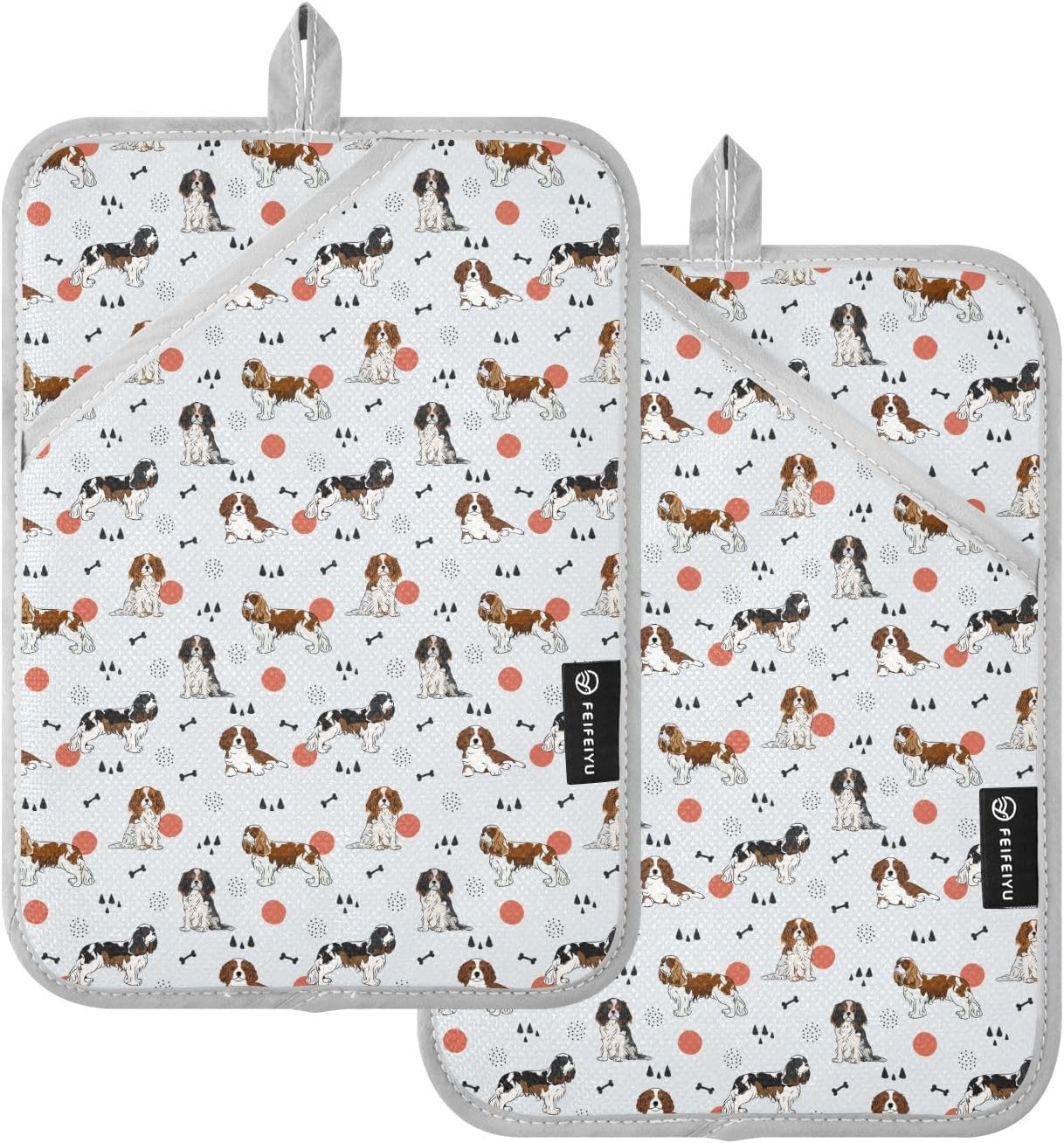 Dalzium 2-Piece Heat-Resistant Potholder Set for Cooking Baking STEMSET
