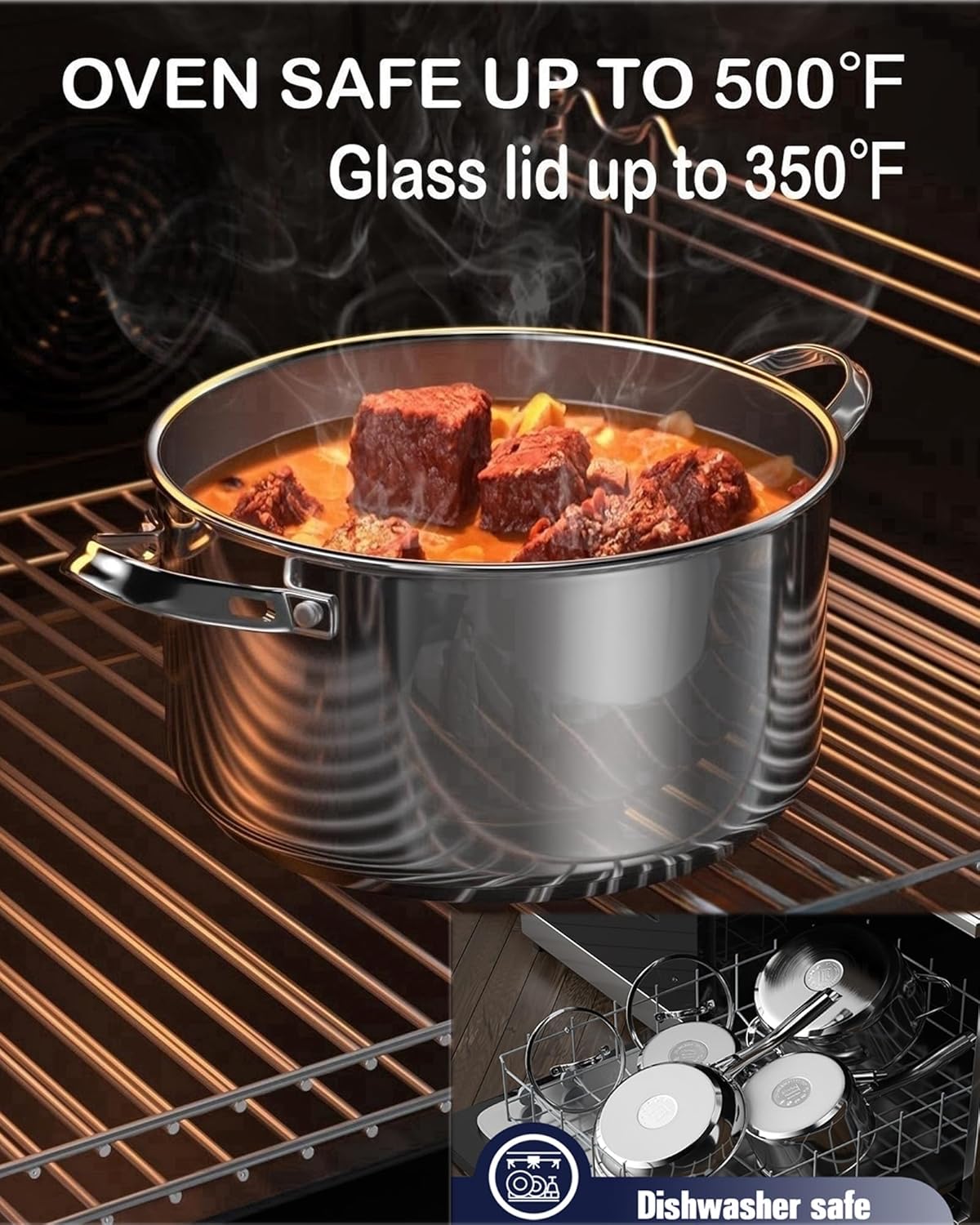 6-Quart Dutch Oven - Perfect for Cooking Serving Storing