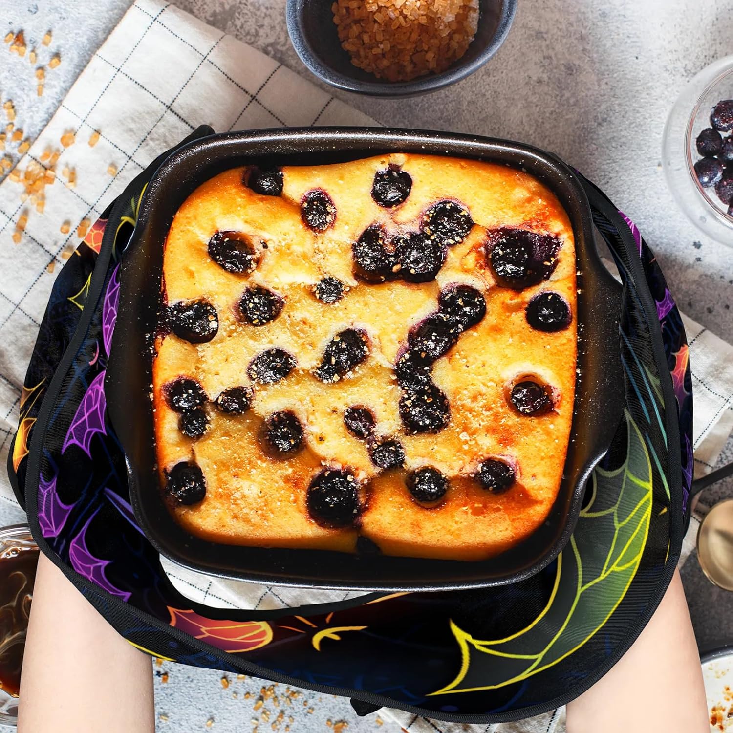 Pumpkin Halloween Oven Mitts