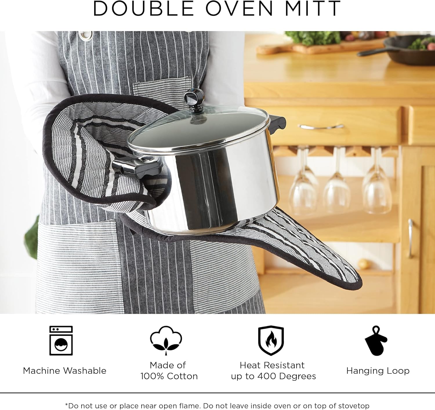 Perfect double oven mitt for oven kitchen use