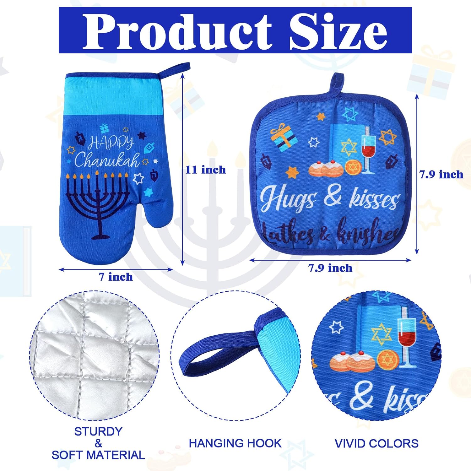 Hanukkah Kitchen Accessories Set for Women