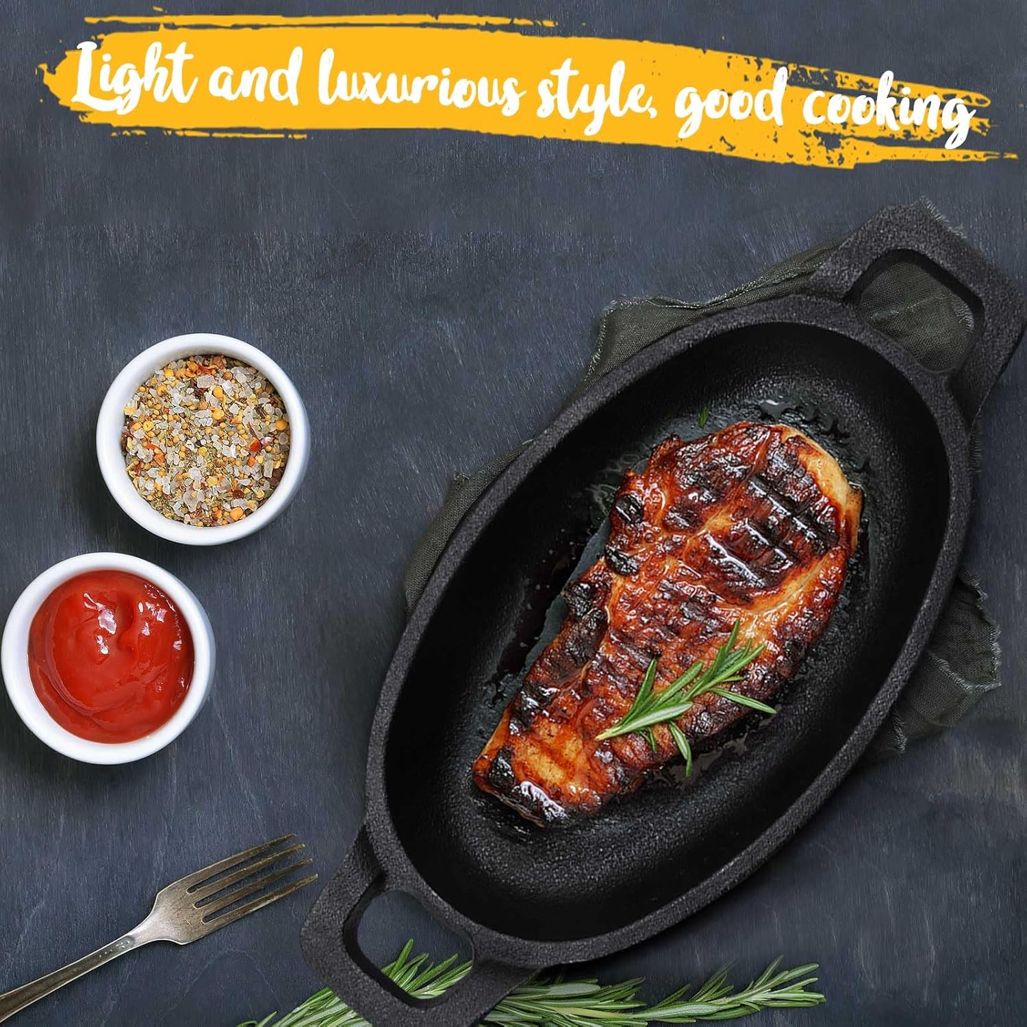 Compact 6-Piece Mini Cast Iron Skillet Set