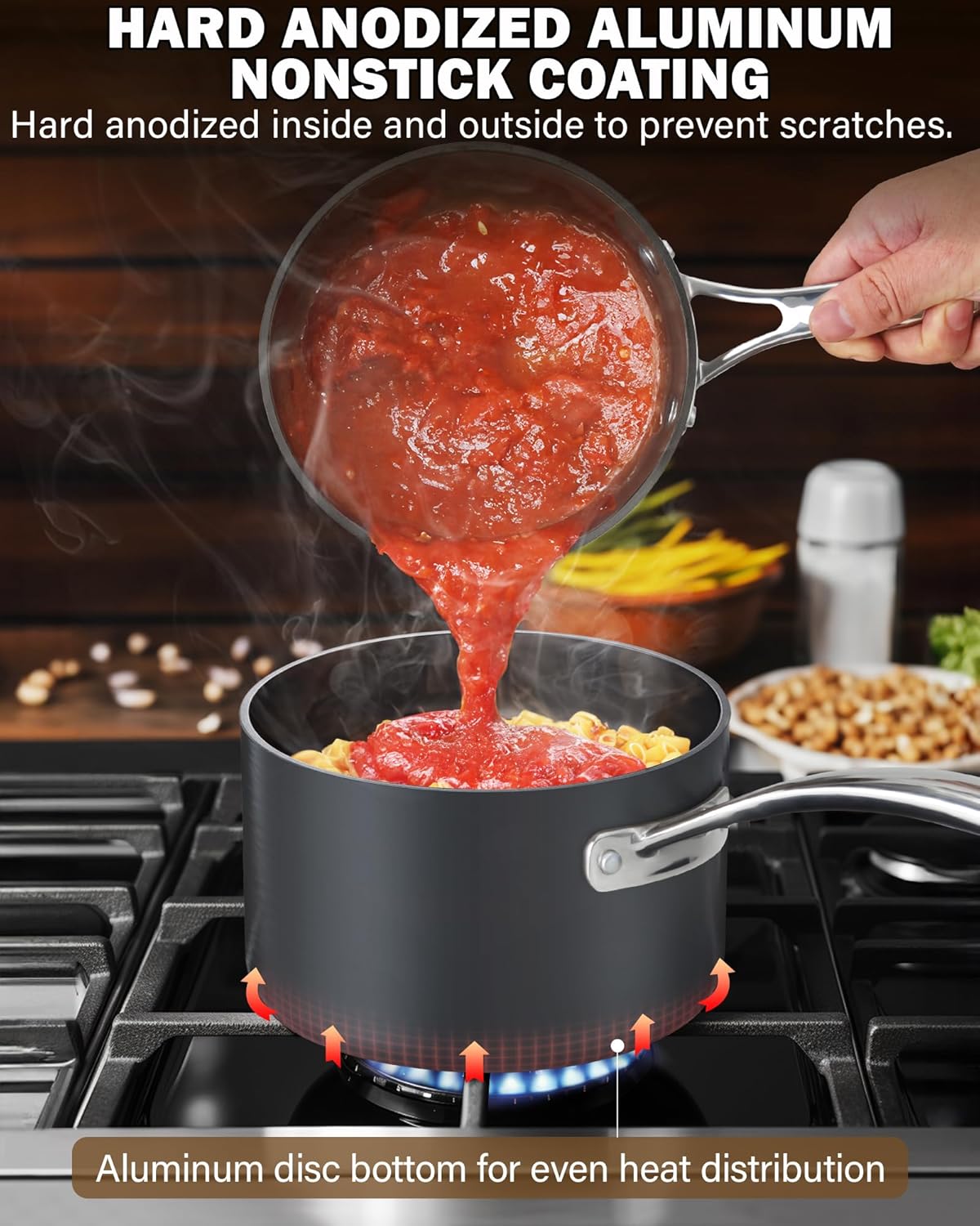 Quickly Secure a 2-Quart Pro Cooking Pan