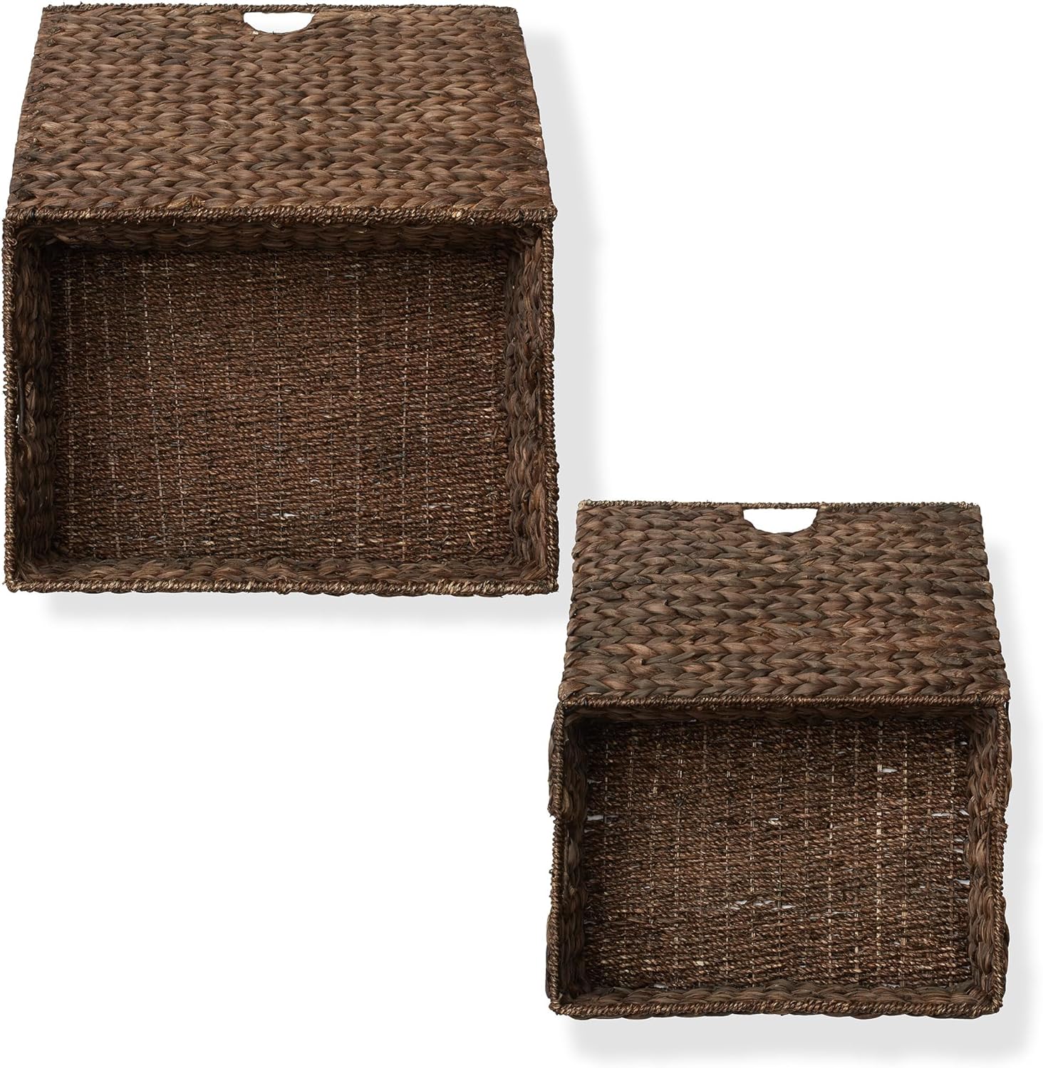 Casafield Water Hyacinth Storage Basket Set Eco-Friendly Stylish Multipurpose Organizer
