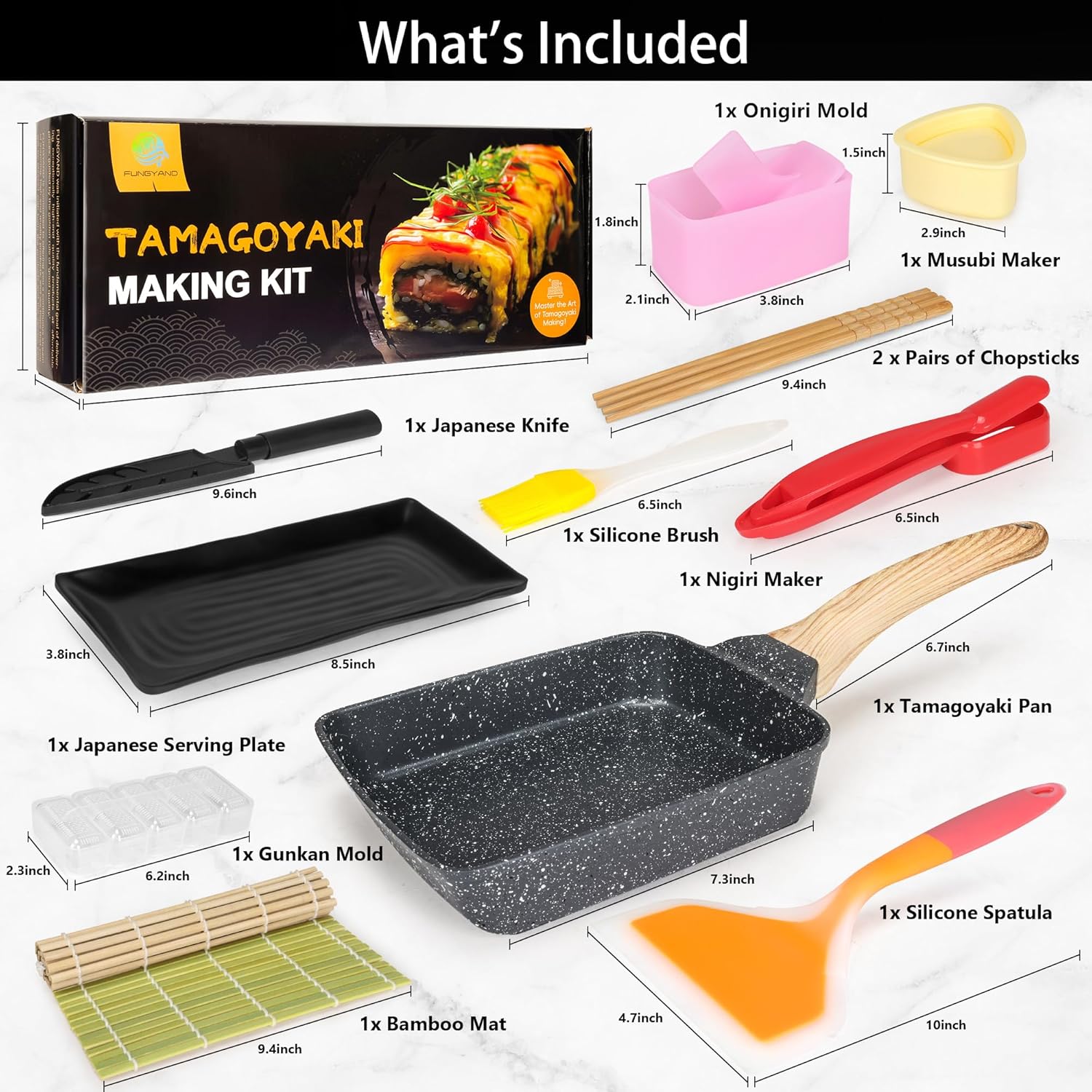 Stylish Japanese Omelette Pan Set
