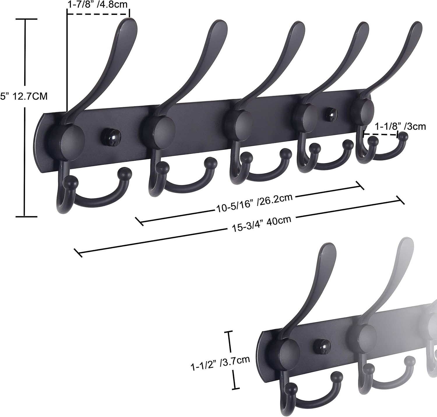 Sturdy Wall-Mounted Coat Rack