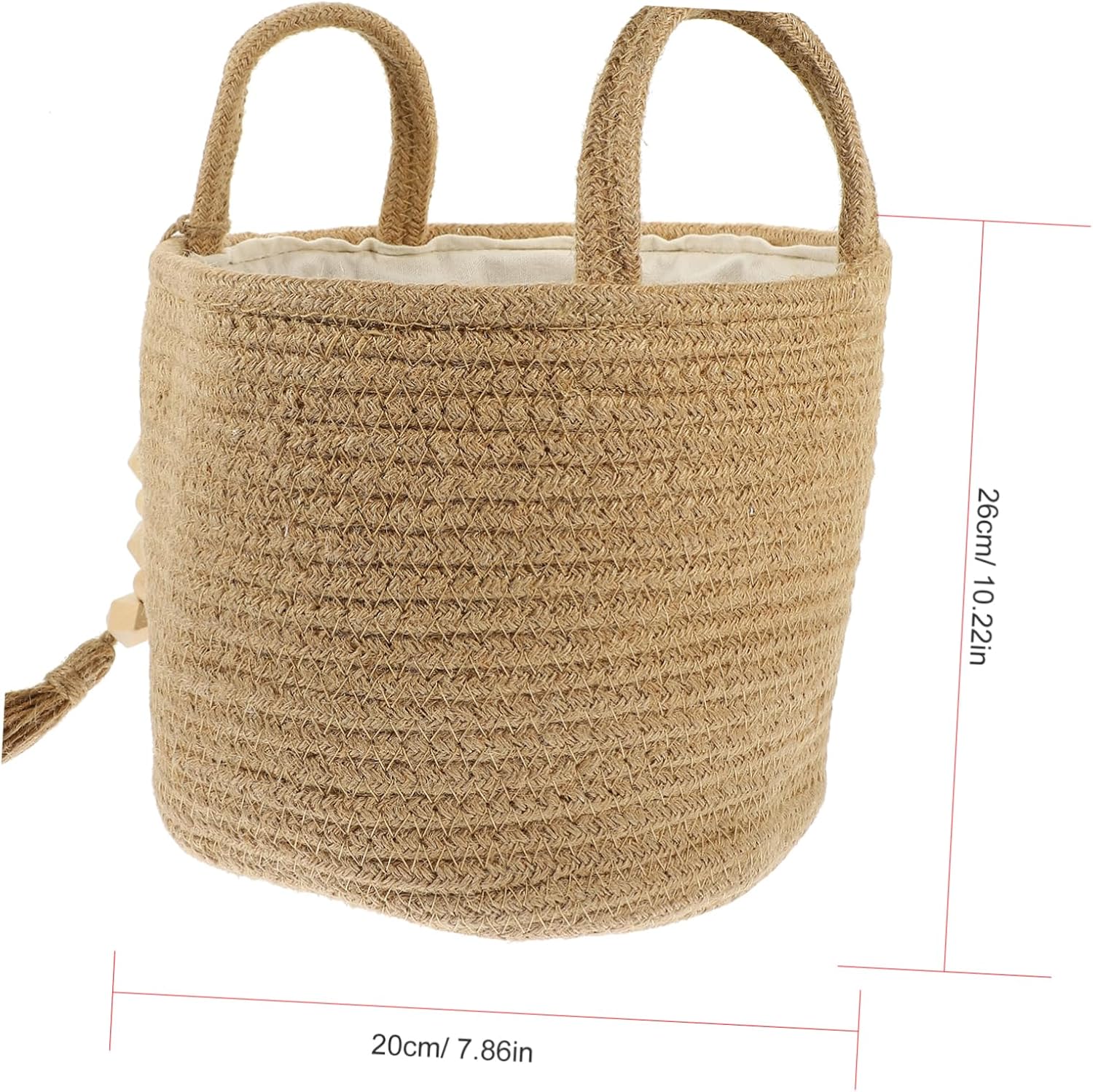 VILLFUL 2-in-1 Universal Laundry Basket with Jute Liner