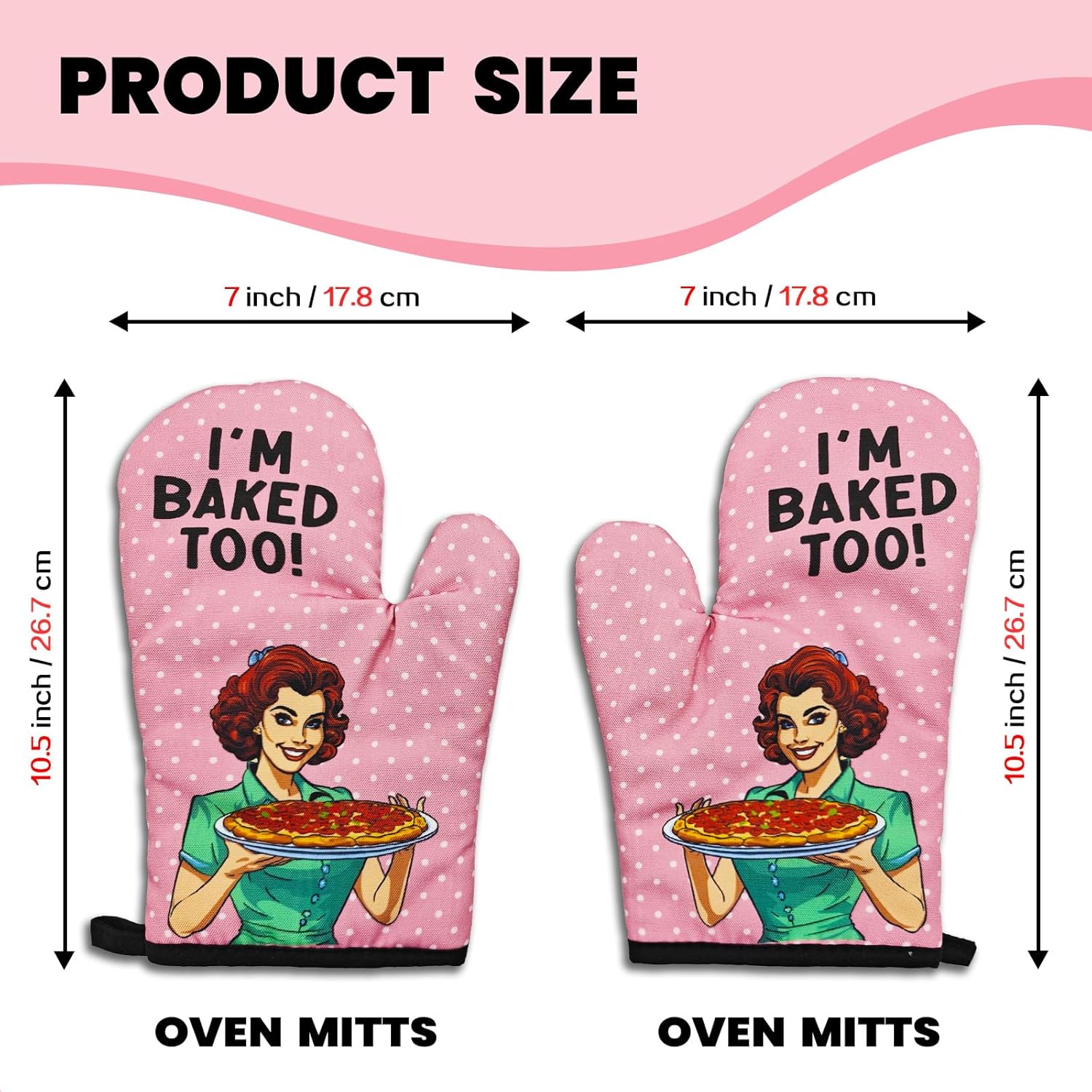 Get 2 Pcs Funny Ovenmitts
