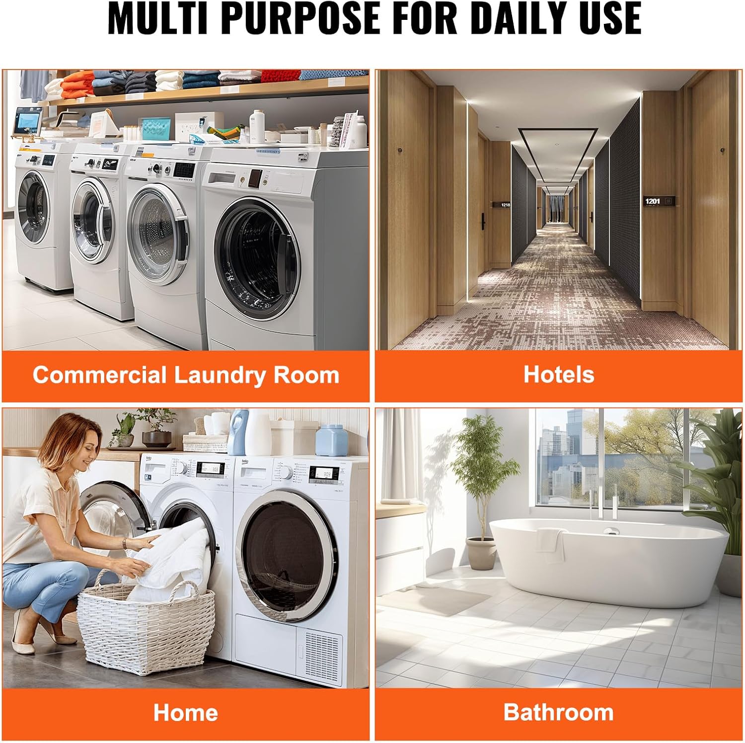 VEVOR Multi-Functional Wire Laundry Cart