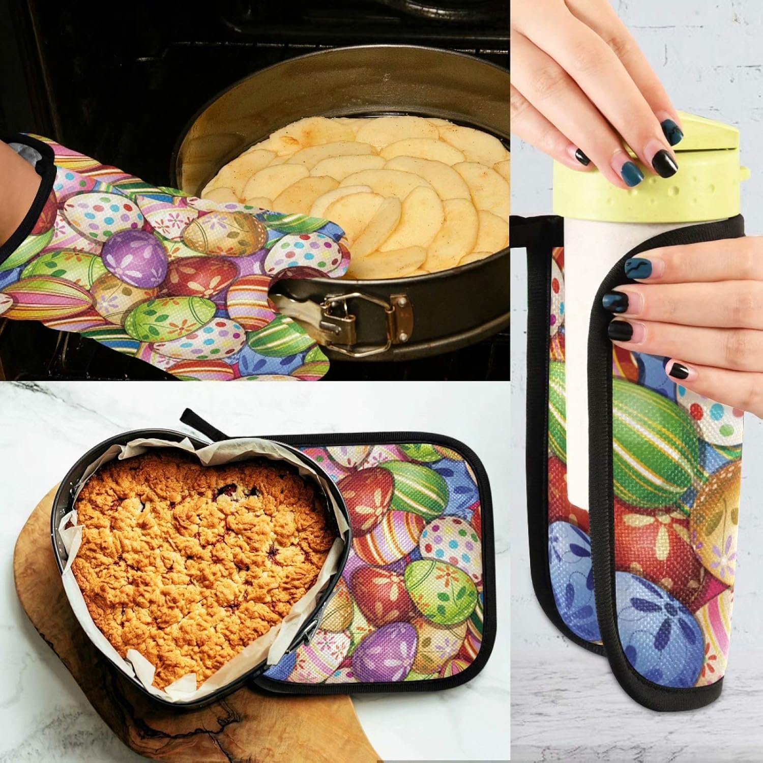 Oven Mitt Potholder Set