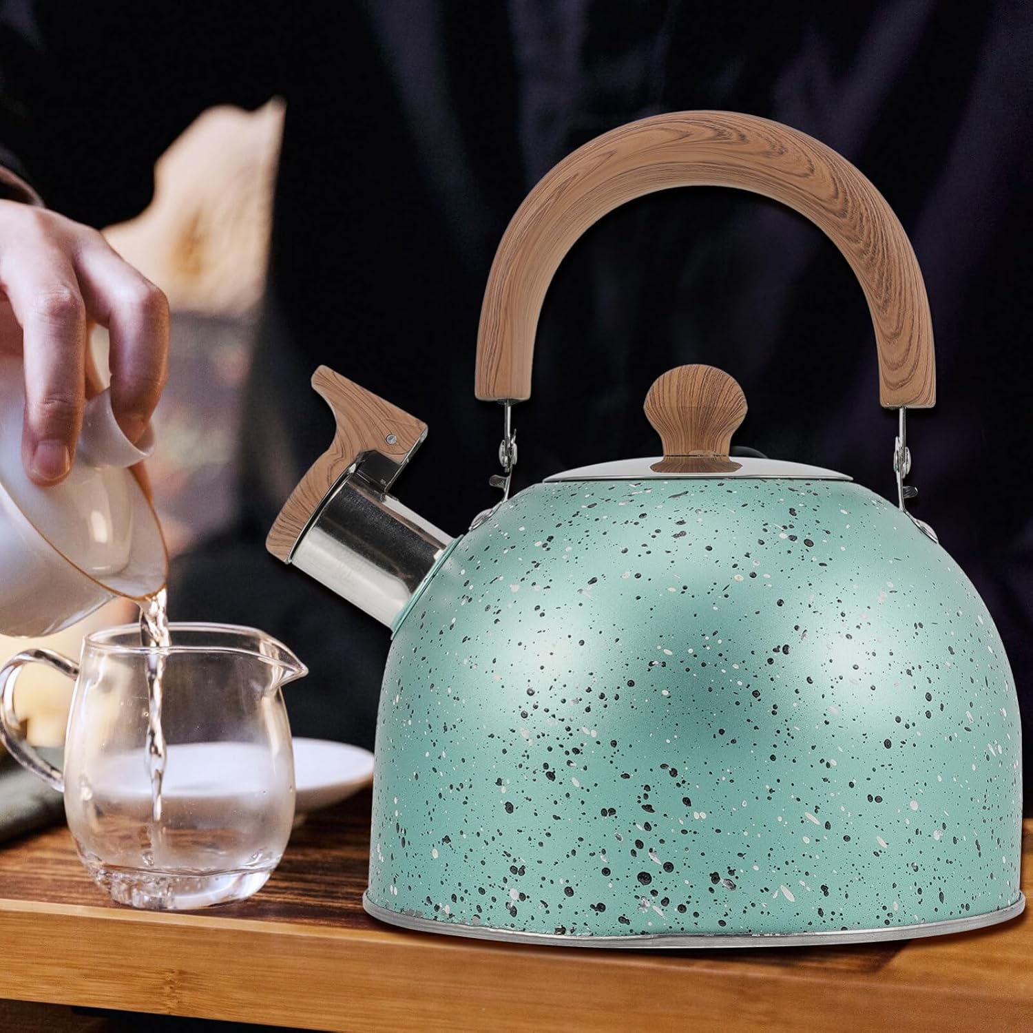 Hemoton Whistling Coffee Kettle