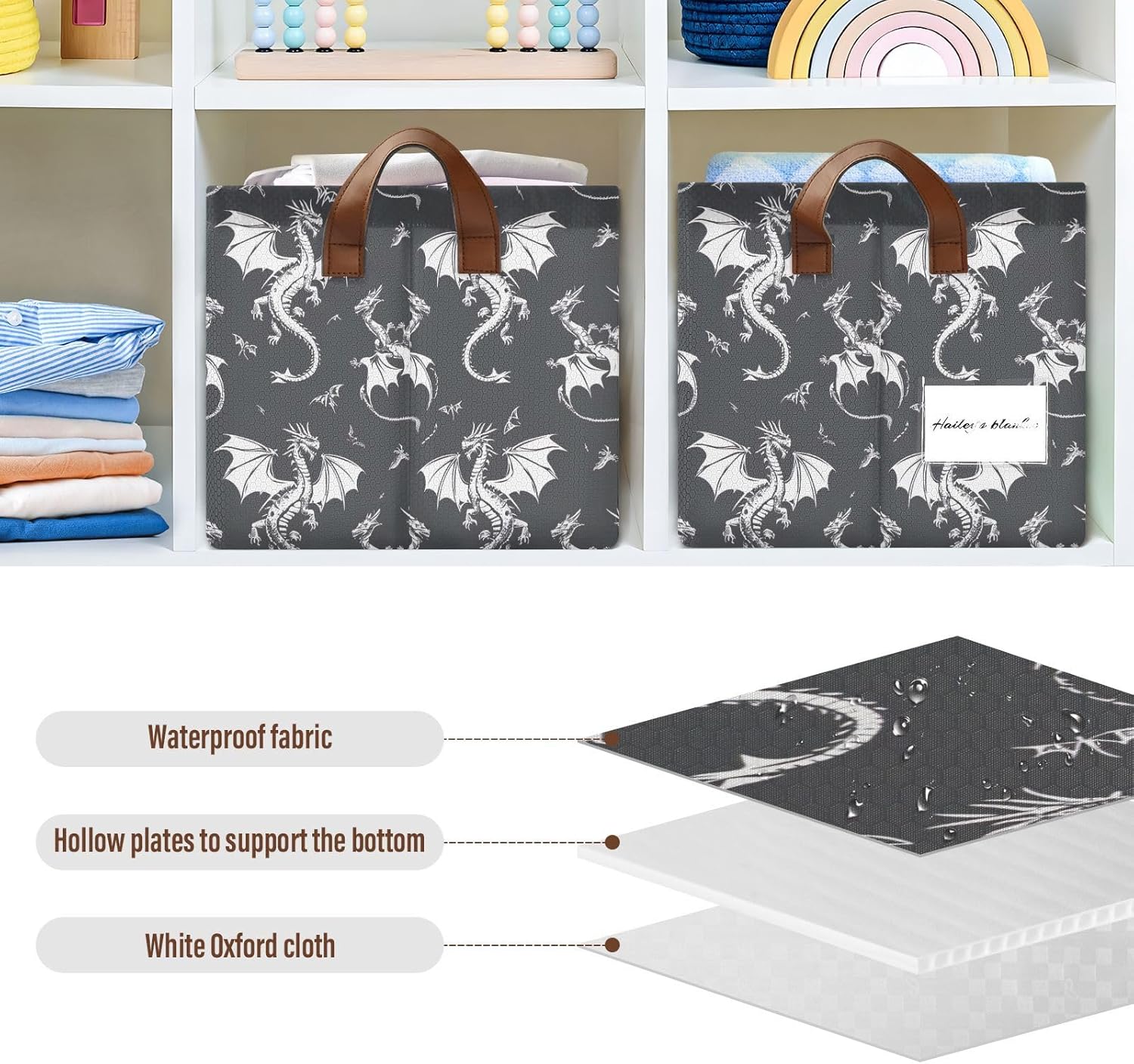 Heavy-Duty Water Repellent Storage Basket