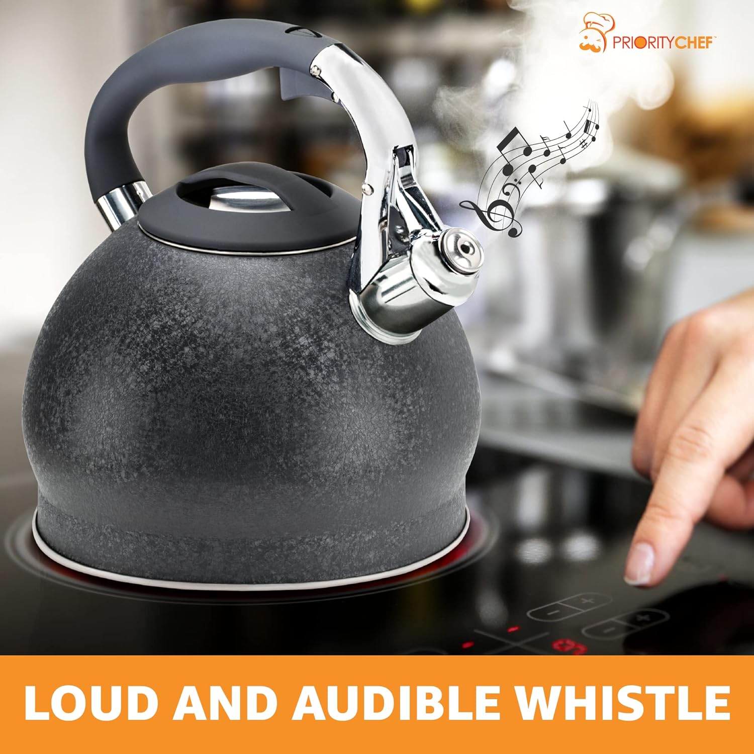 Priority Chef 1810 Steel Tea Kettle