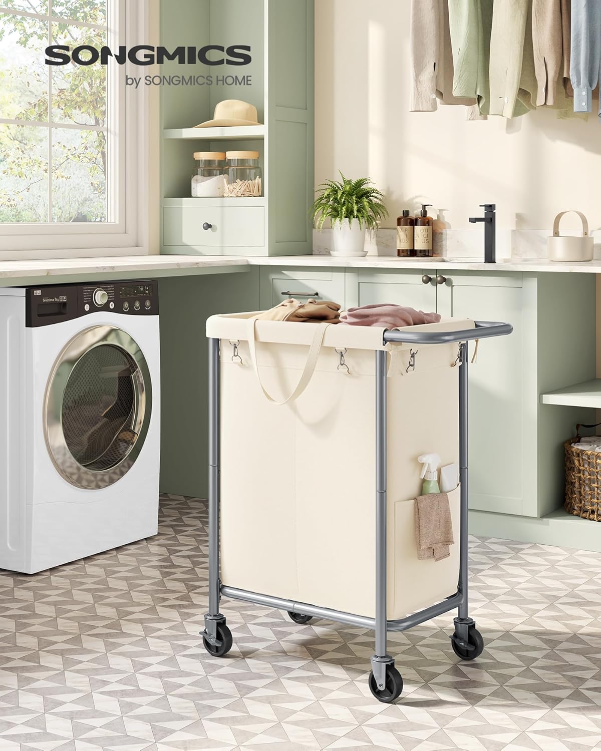 Versatile Durable 37-Gallon Laundry Hamper for Big Families