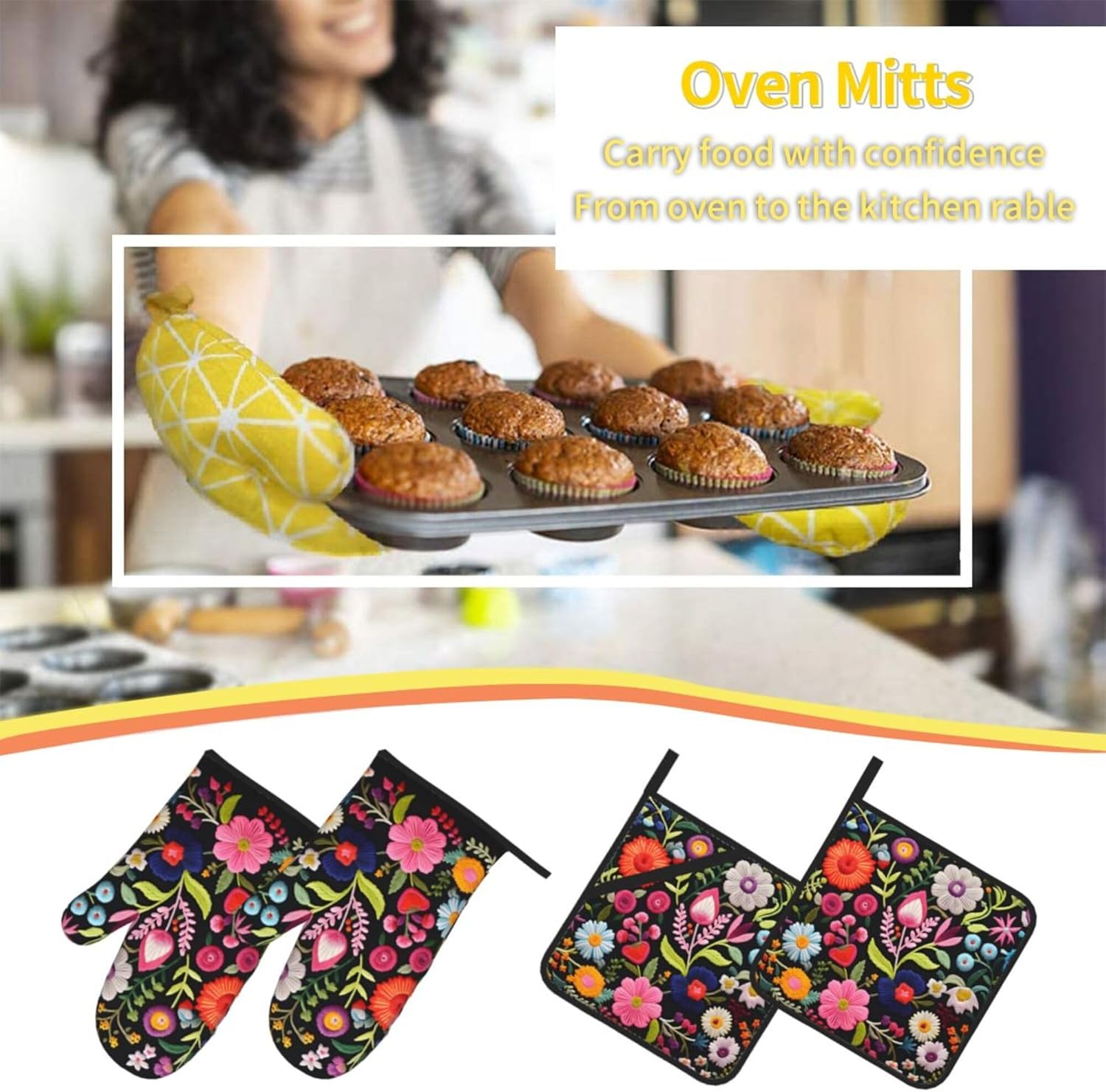 Rustic Oven Mitt Set