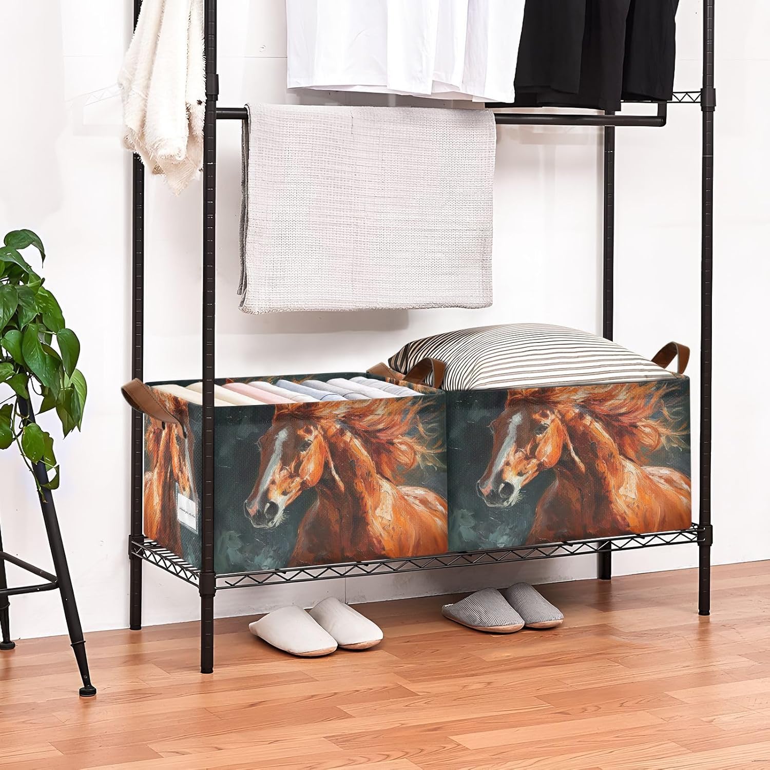 LARGE 32L Collapsible Storage Bin for Laundry and Organization