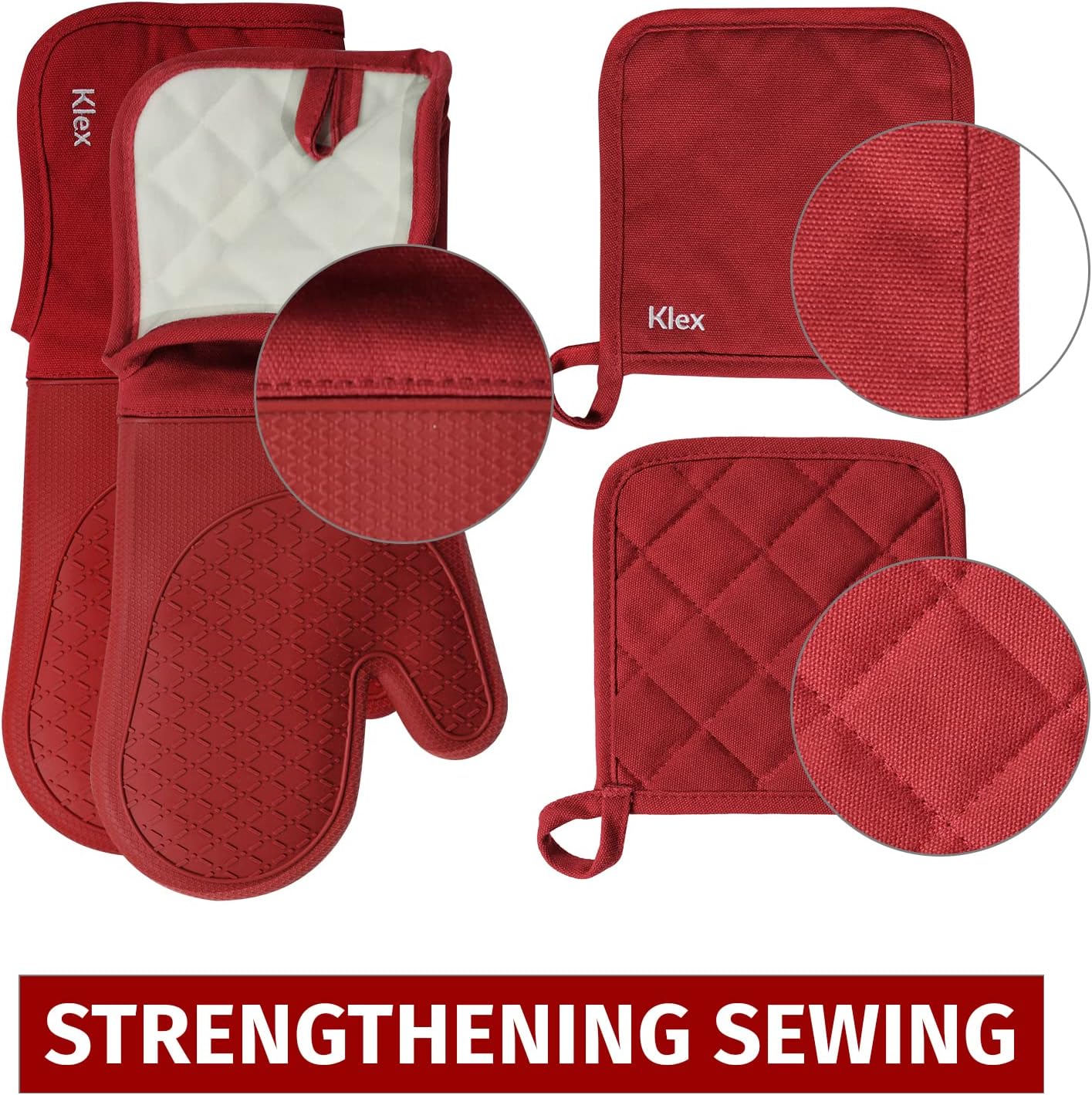 Klex Silicone Oven Mitts 932F