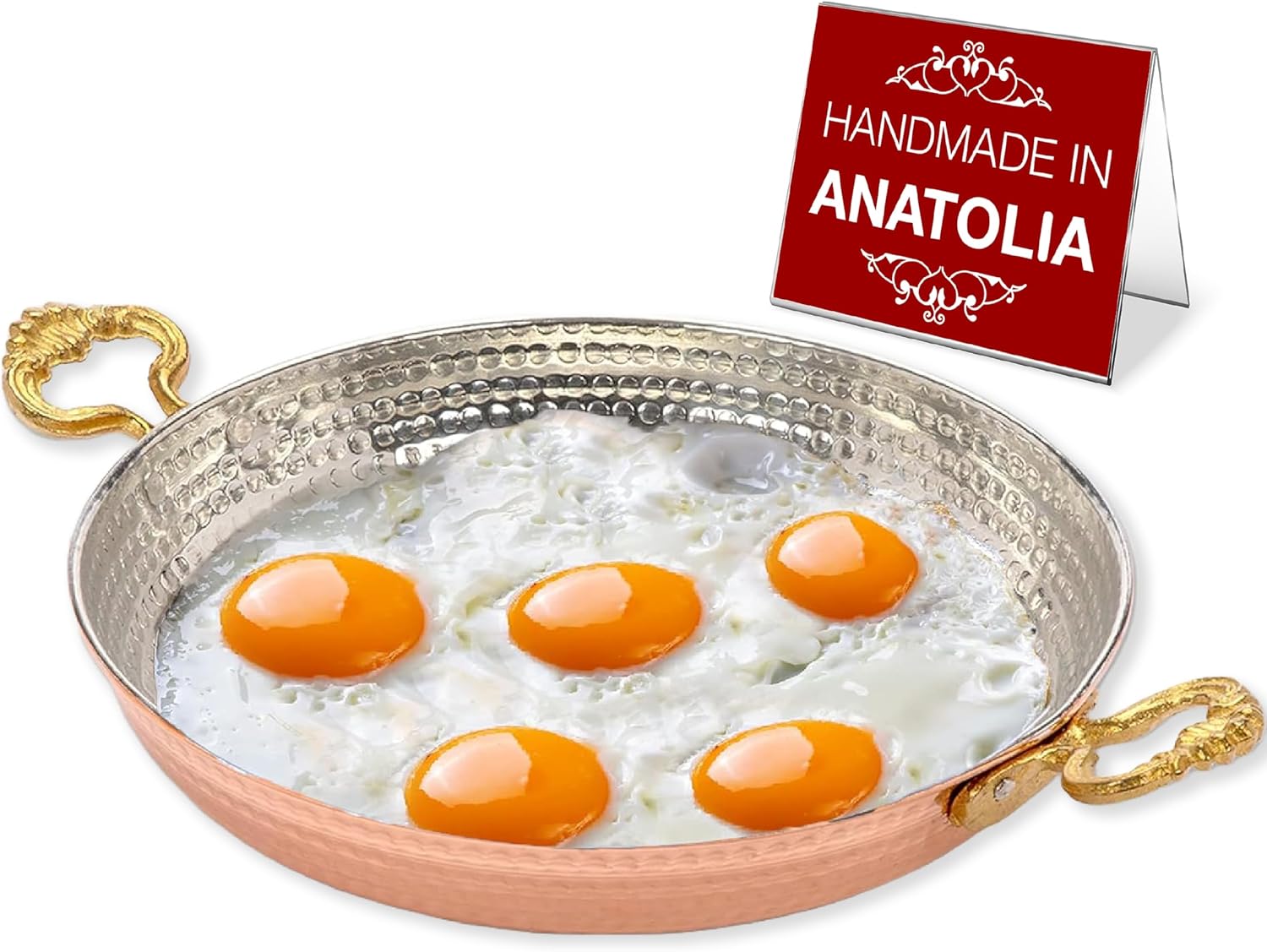 Hakan Copper Round Chef Pan