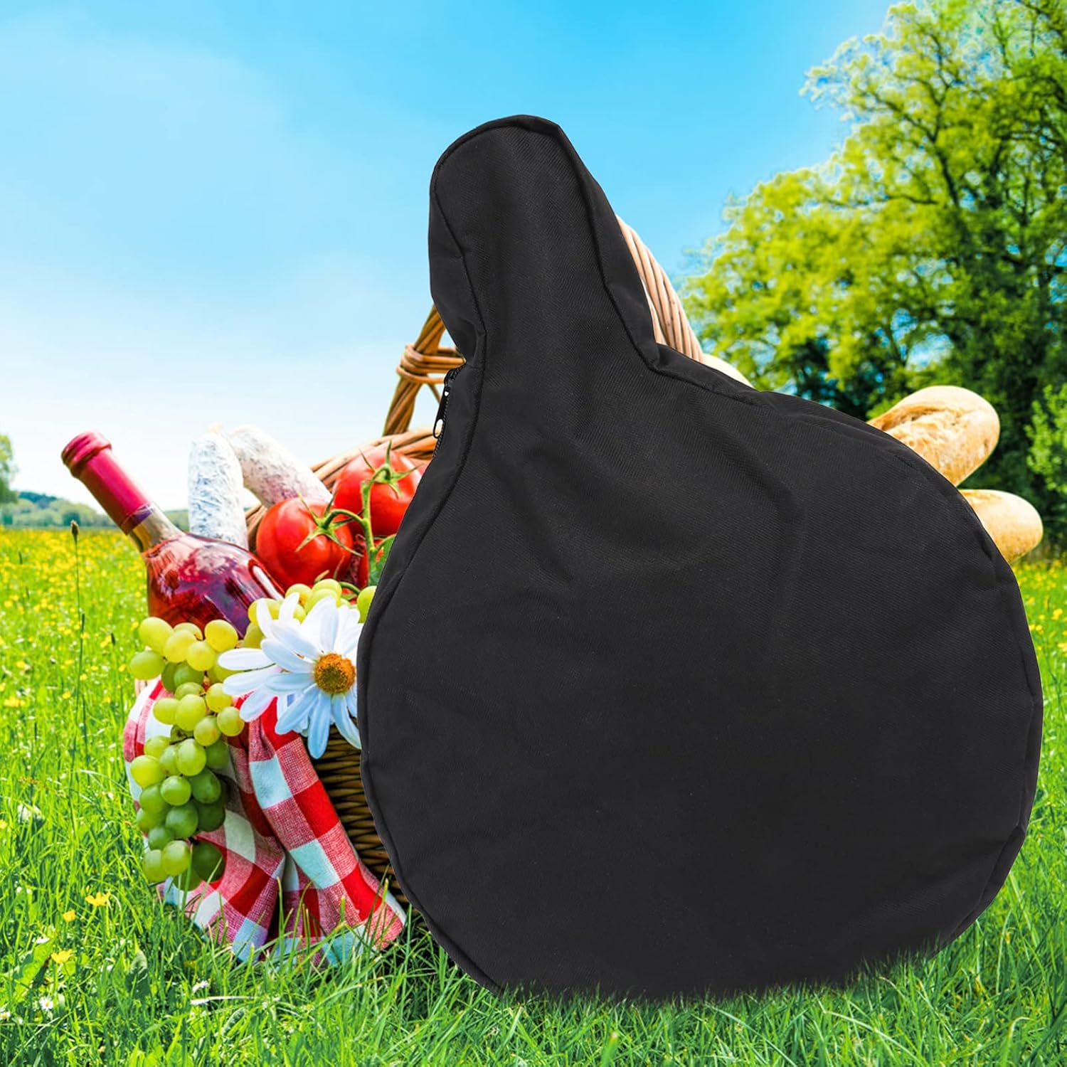 Hemoton Cast Iron Skillet Bag - Heavy Duty Outdoor Storage Bag