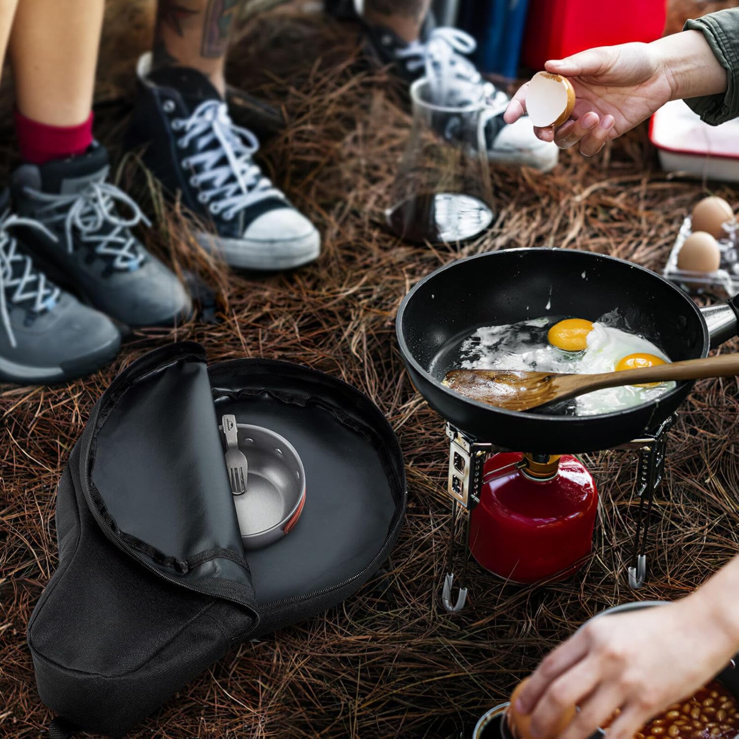 Hemoton 2-pcs Cast Iron Skillet Bag