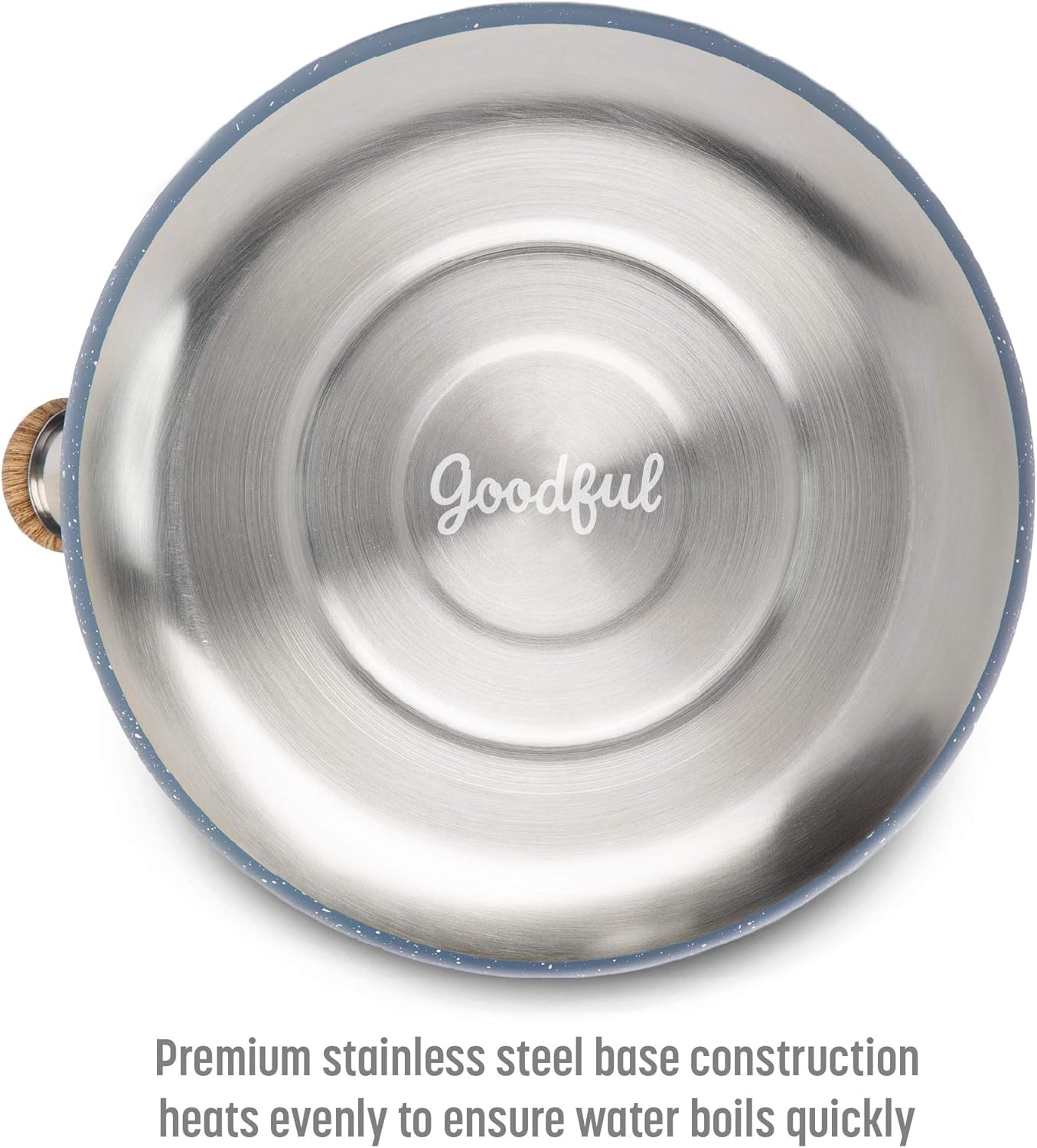 Goodful 25QT Stainless Steel Whistling Kettle with Trigger Spout