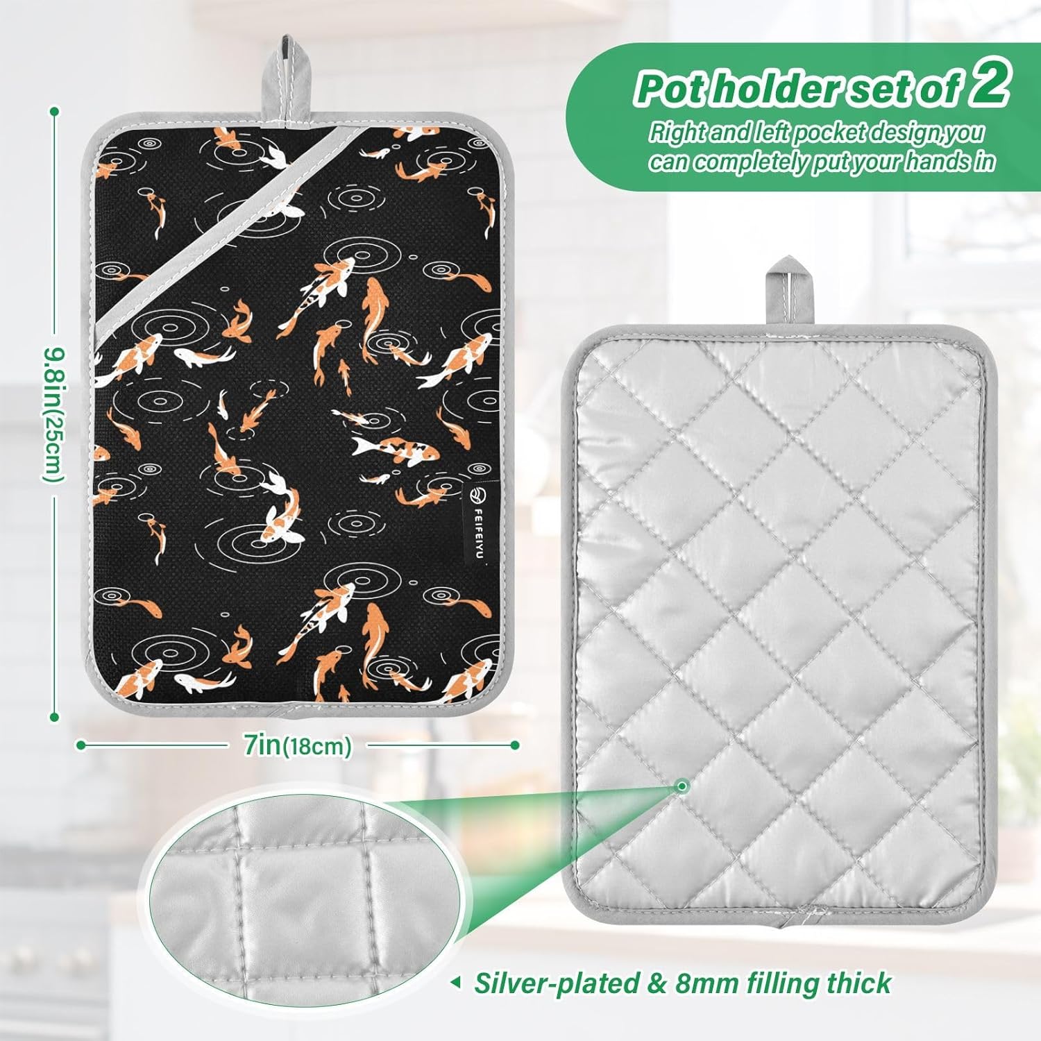 Perfect Choice Potholder Set for Baking BBQ