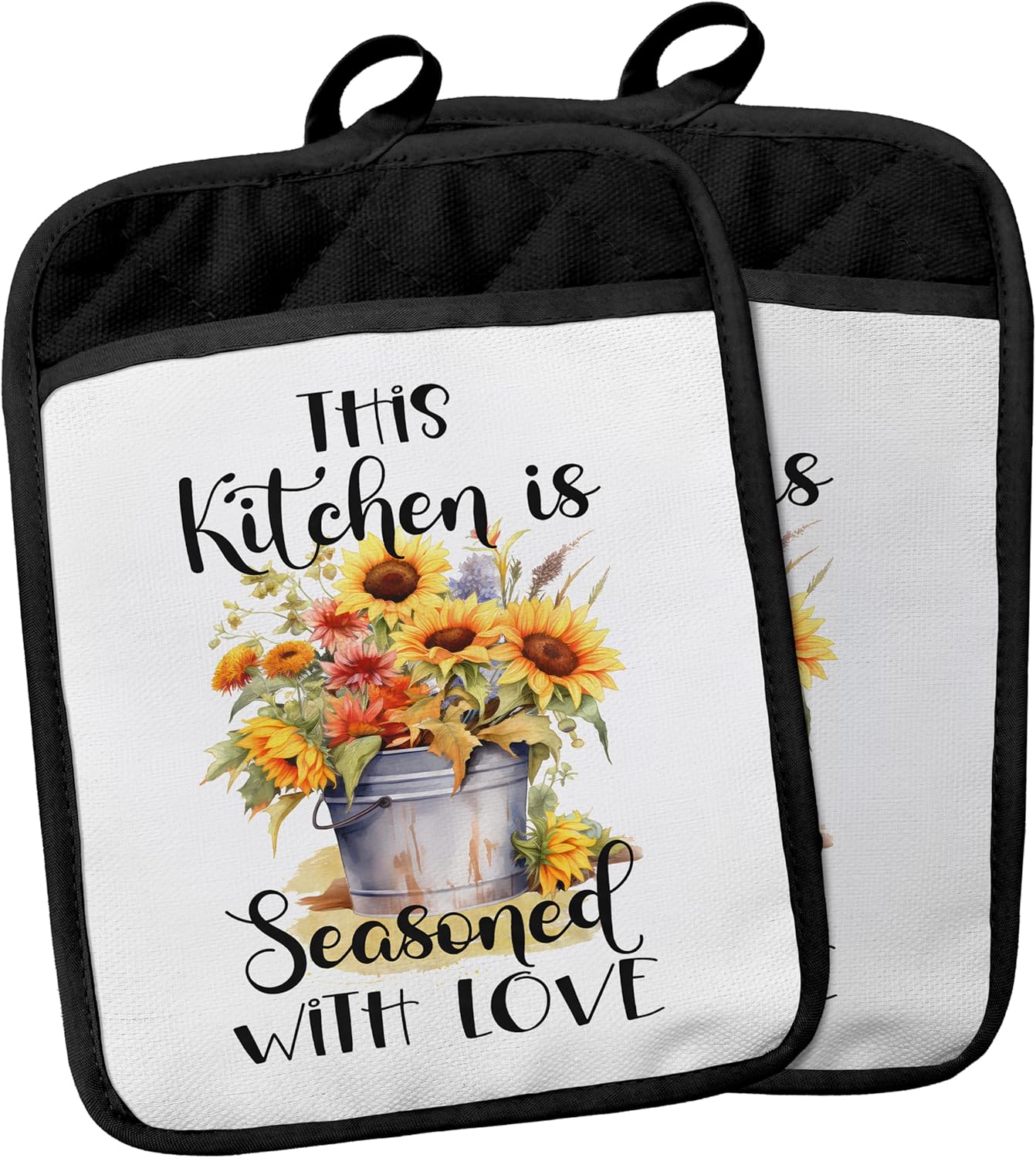 This Kitchen is Seasoned with Love Heat-Resistant Pot Holder