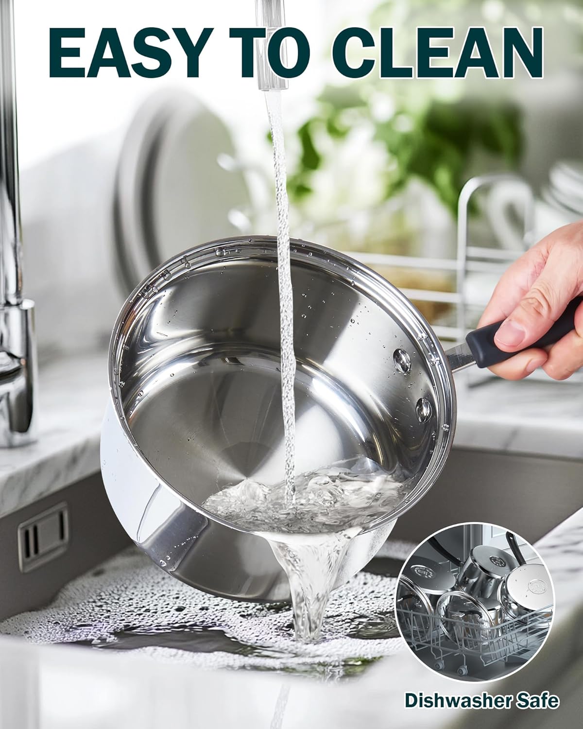 2-Quart Long Handle Double Boiler
