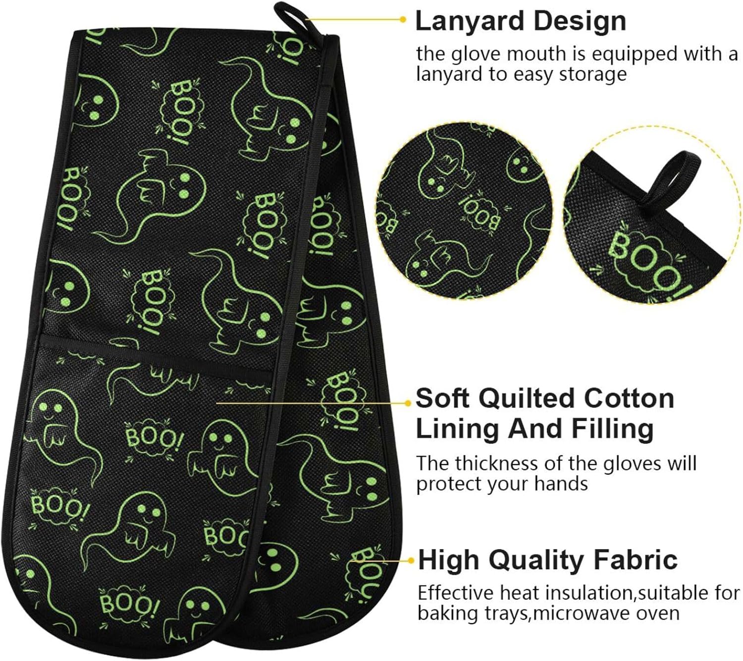 Double Oven Mitts for Comfort Safety