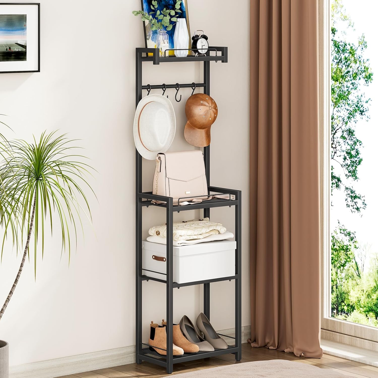 4-Tier Storage Rack Simple Practical Bathroom Organizer