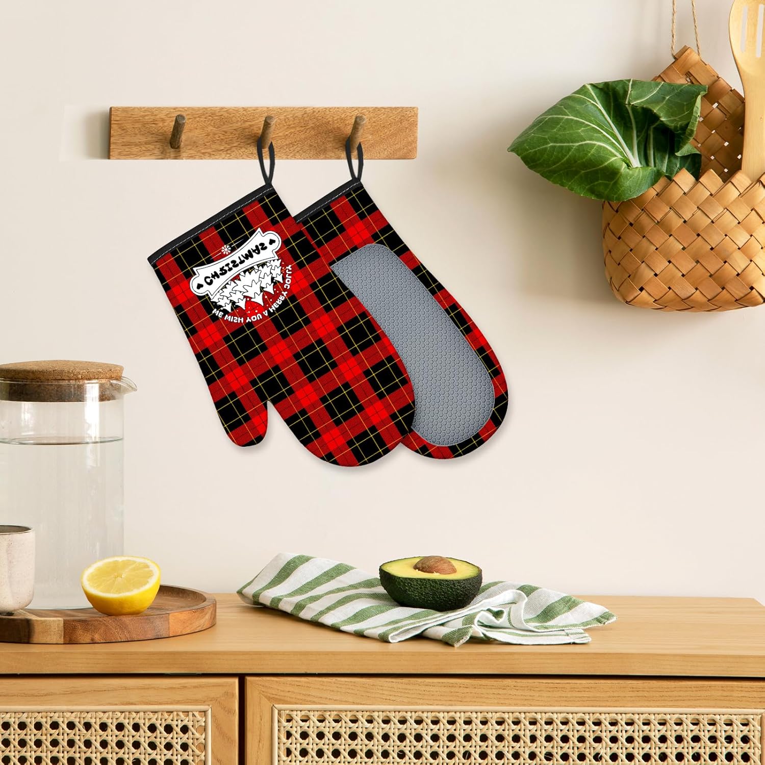 CenviaLuxy Christmas Oven Mitts