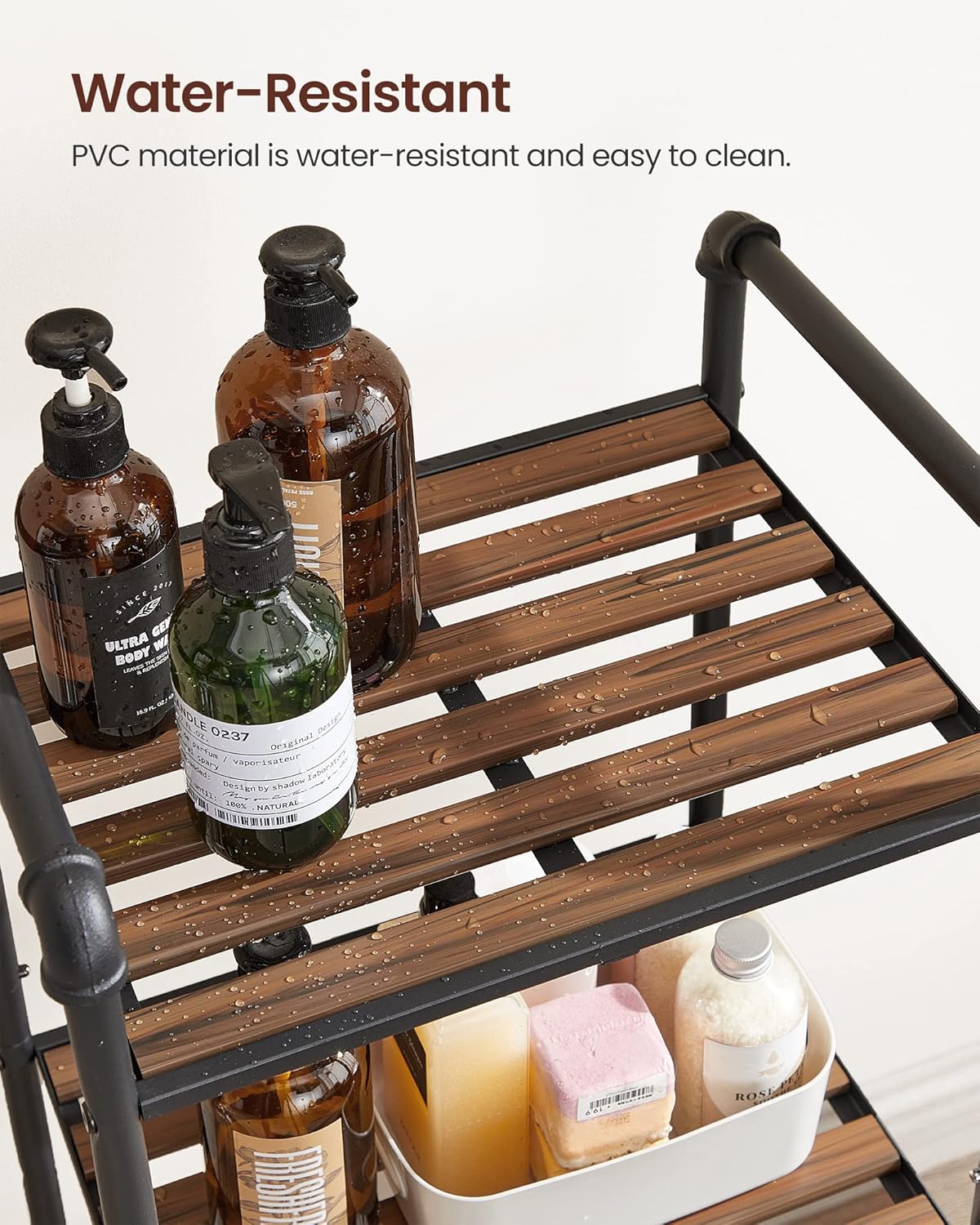 Vasagle Bath Storage Rustic Brown