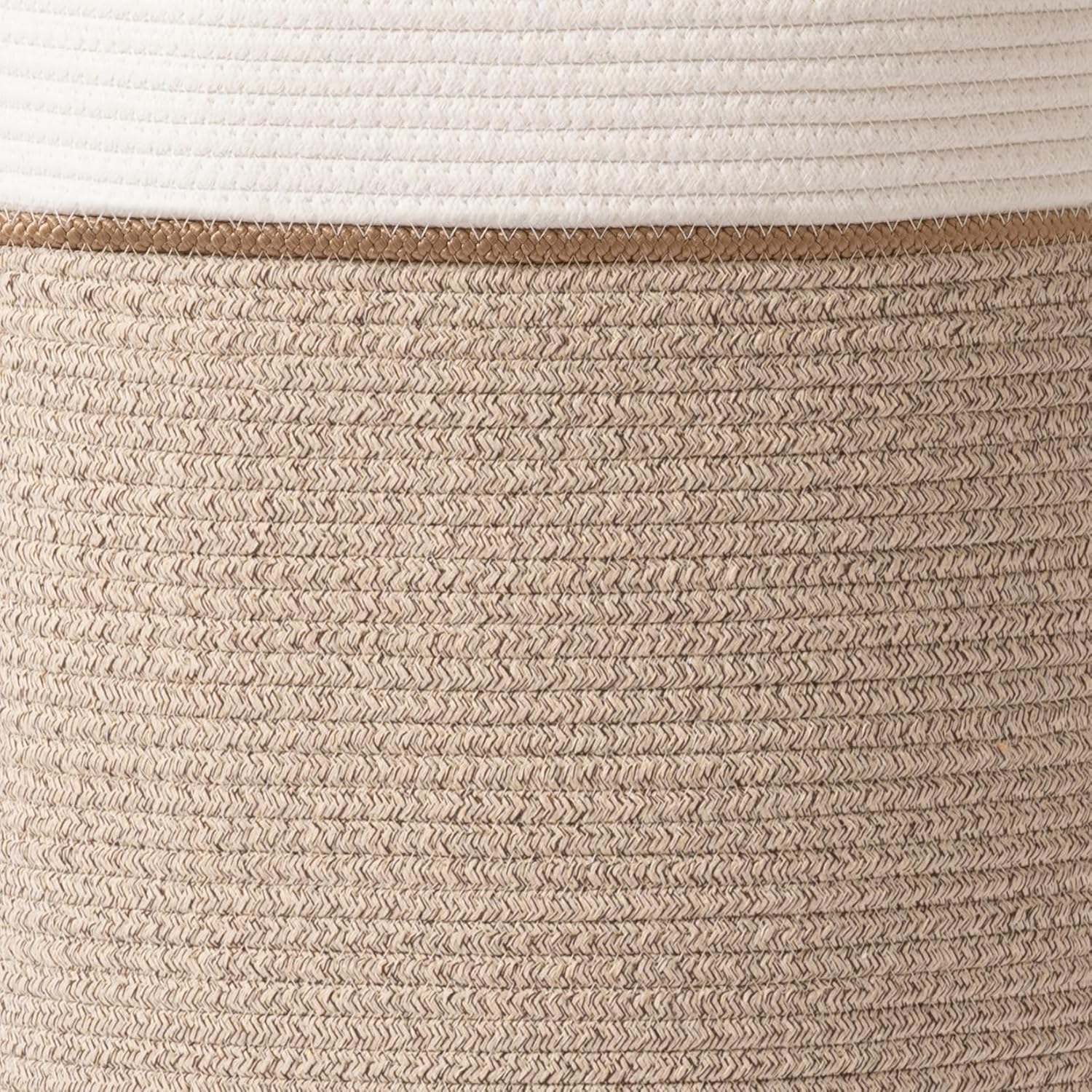 LA JOLIE MUSE 72L Durable Cotton Laundry Basket